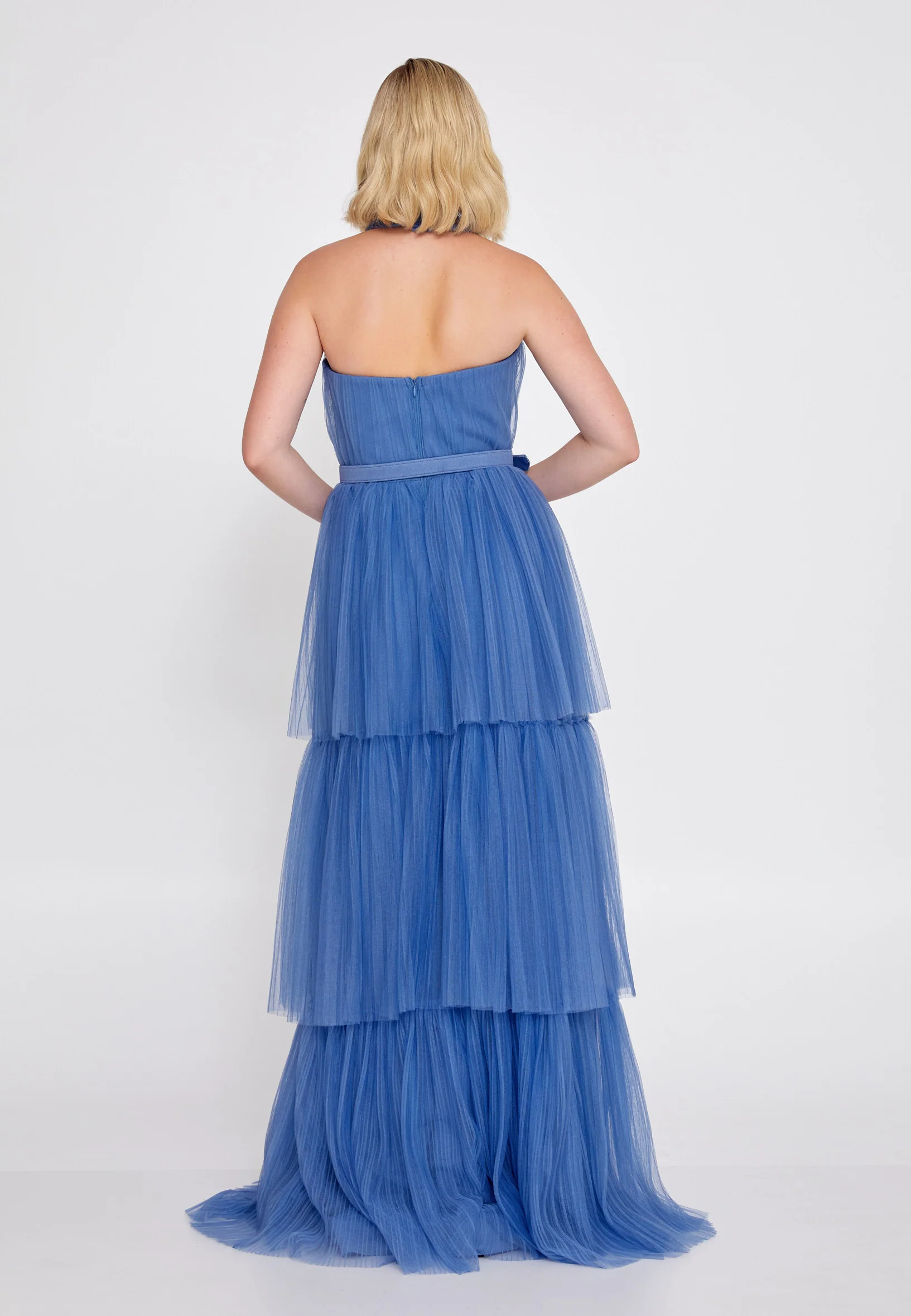 Sleeveless Maxi Tulle A - Line Regular Prom Dress brq1236 - Image 2