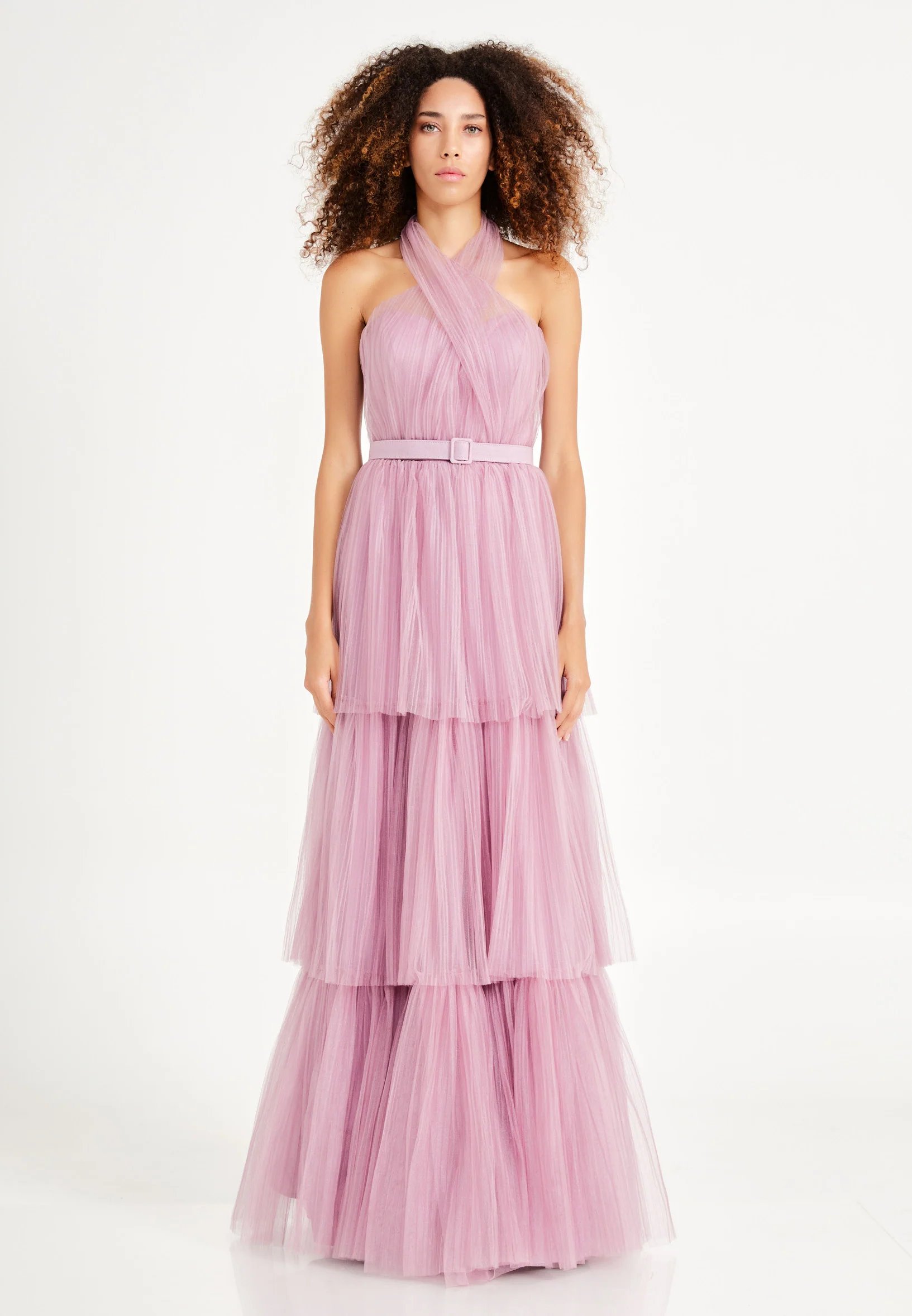 Sleeveless Maxi Tulle A - Line Regular Prom Dress brq1236 - Image 5