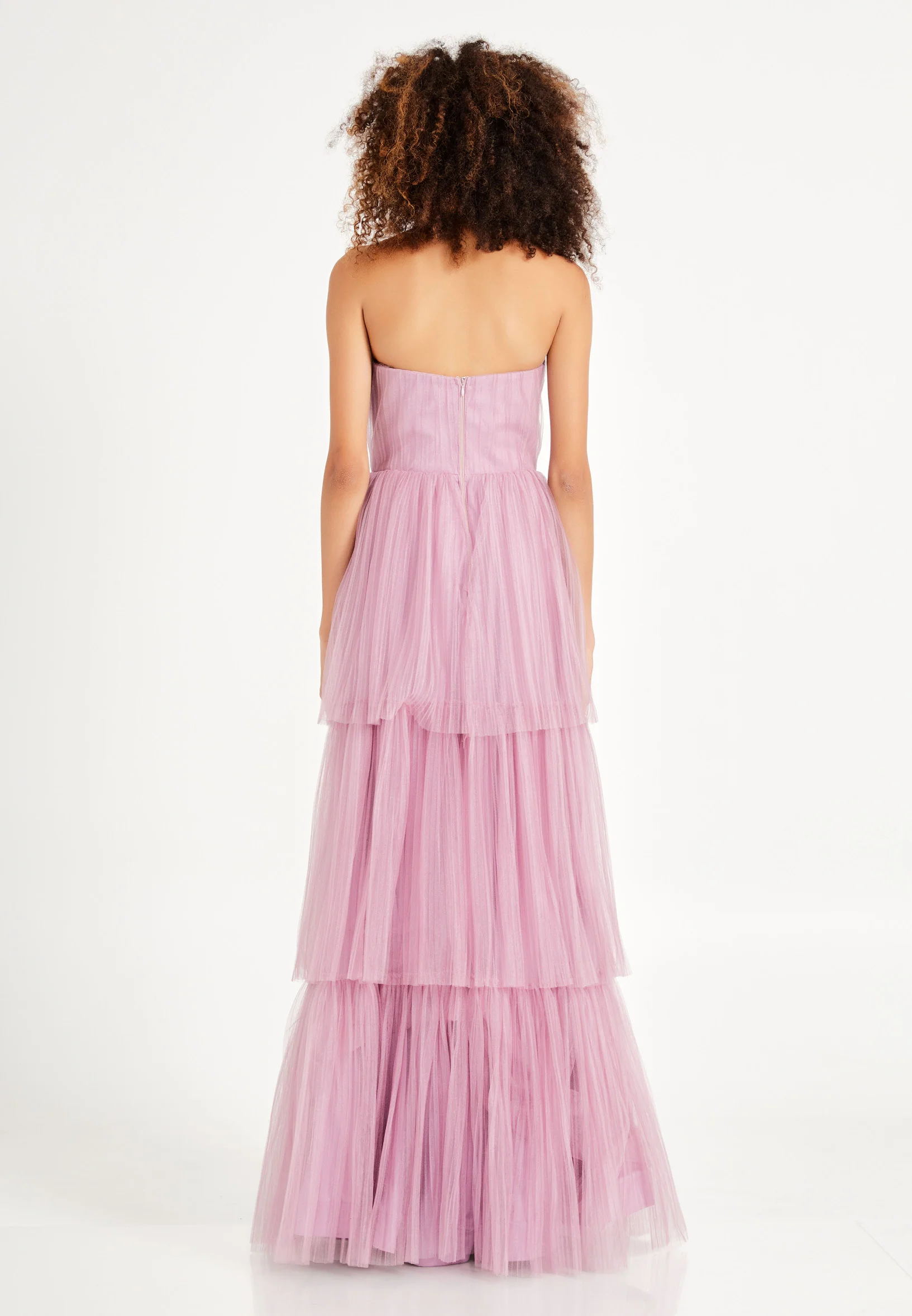 Sleeveless Maxi Tulle A - Line Regular Prom Dress brq1236 - Image 6
