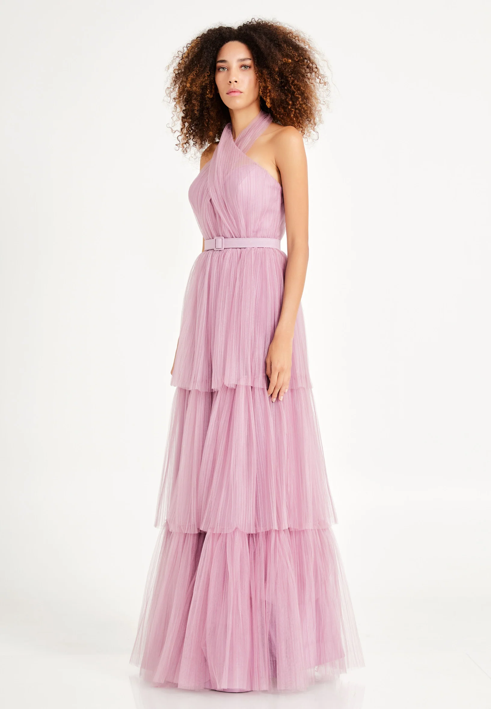 Sleeveless Maxi Tulle A - Line Regular Prom Dress brq1236 - Image 7
