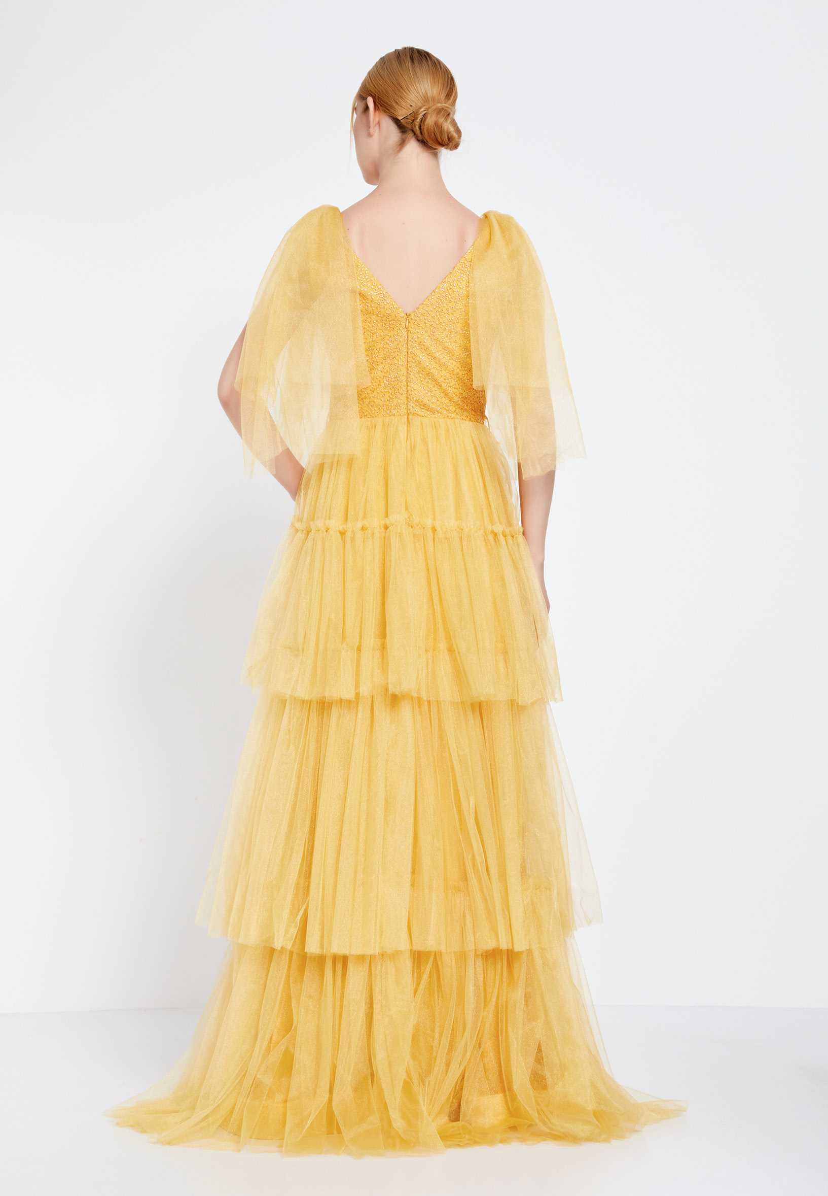 Sleeveless Maxi Tulle A - Line Regular Prom Dress brq1262 - Image 18