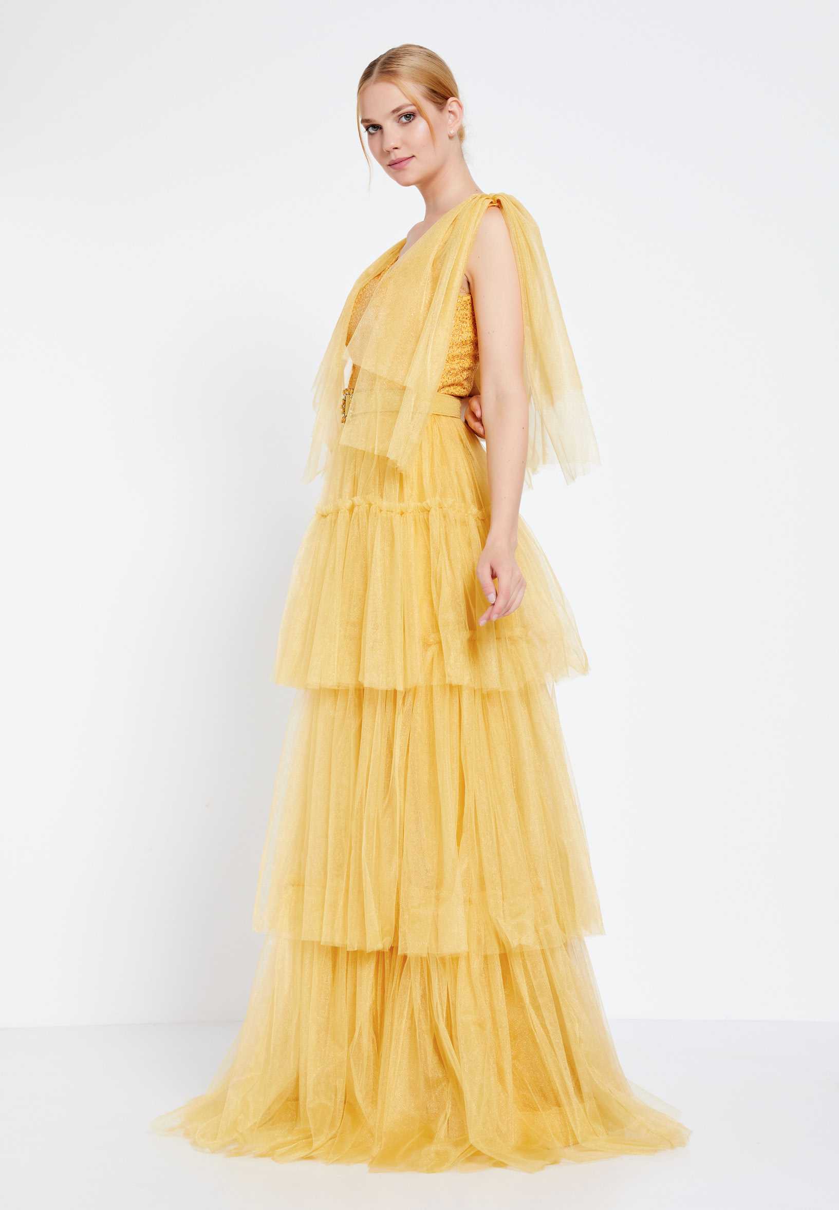 Sleeveless Maxi Tulle A - Line Regular Prom Dress brq1262 - Image 19