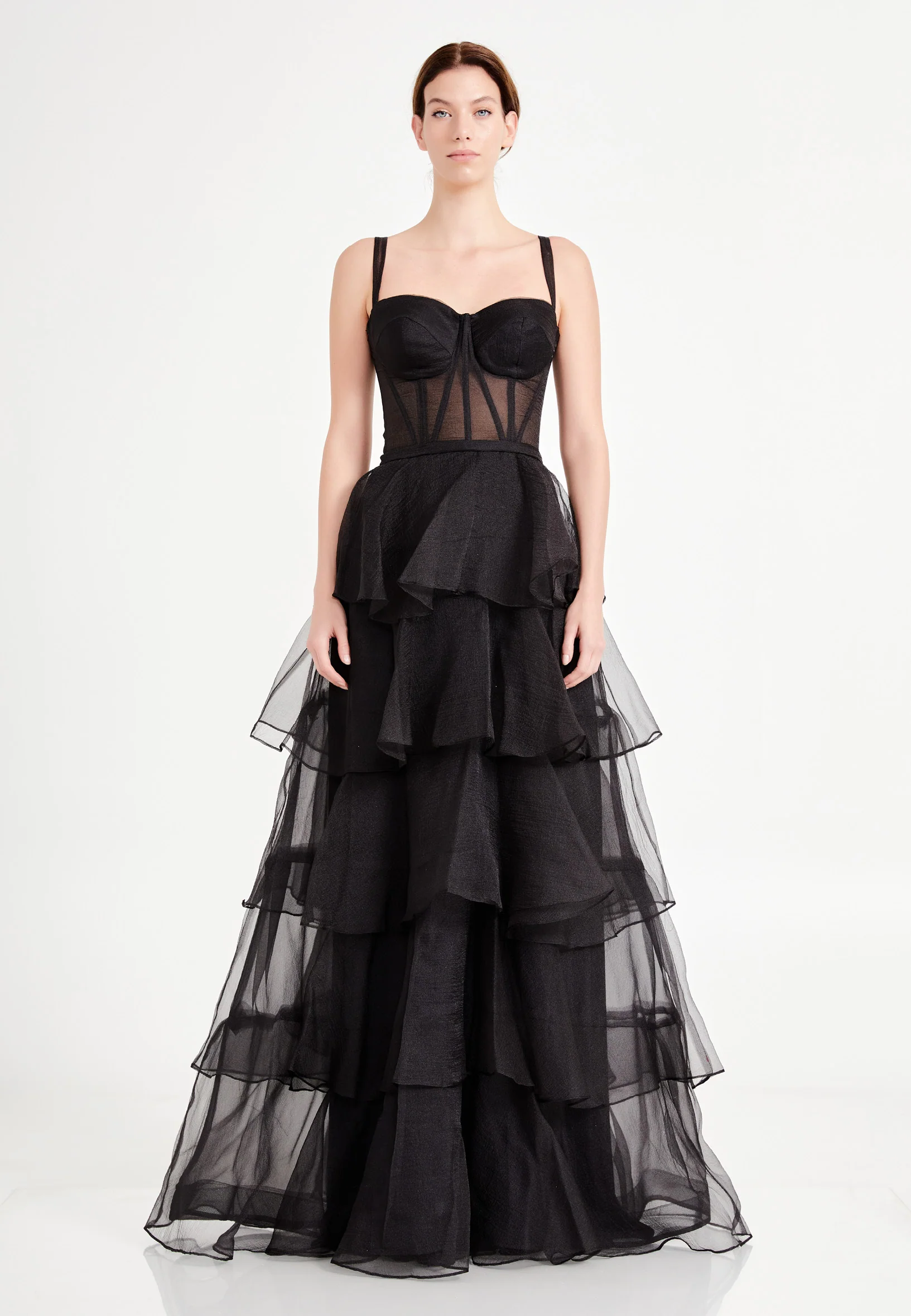 Sleeveless Maxi Tulle A - Line Regular Prom Dress liw1194 - Image 5