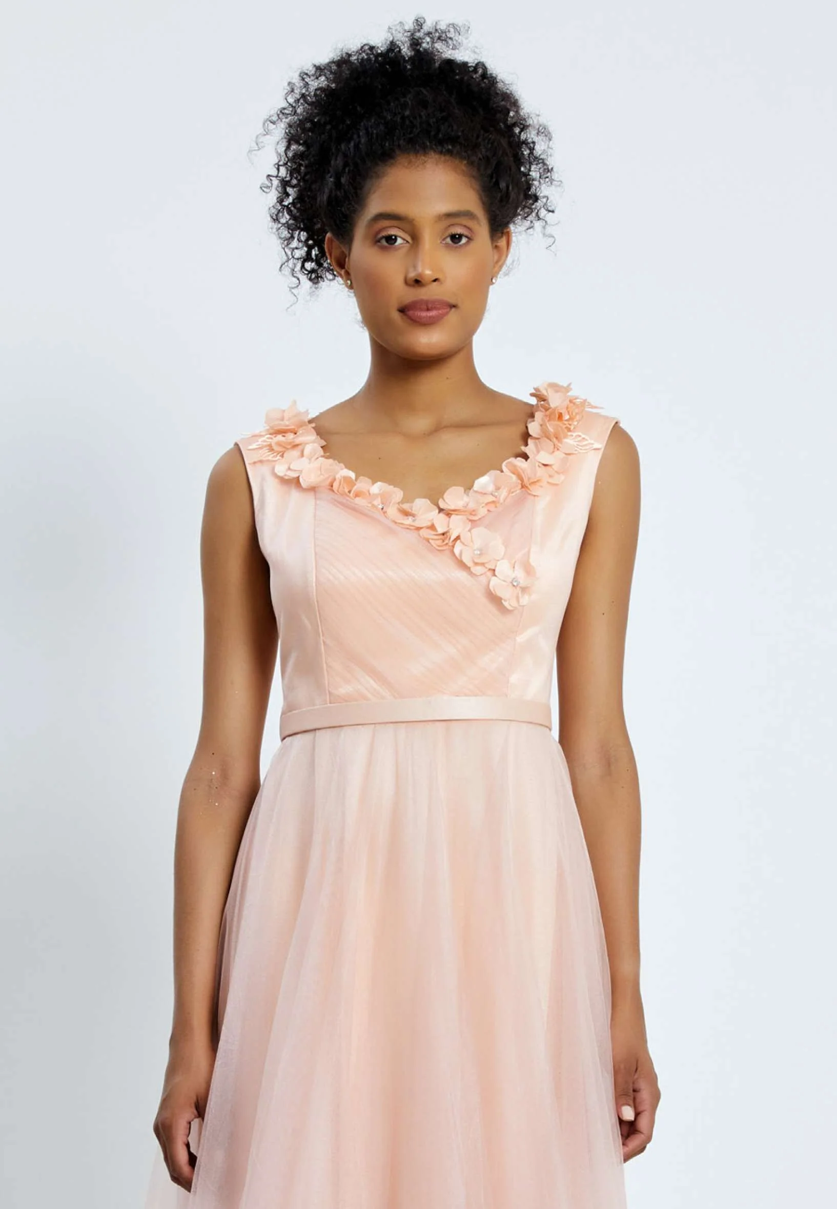 Sleeveless Maxi Tulle A - Line Regular Prom Dress pnl7035 - Image 24