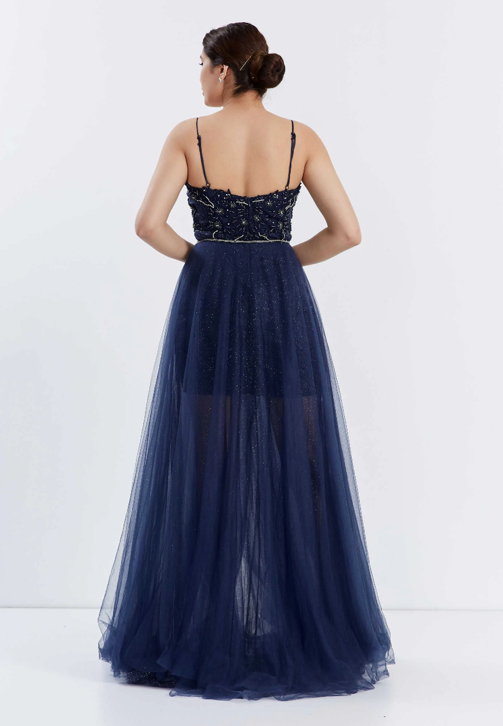 Sleeveless Maxi Tulle A - Line Regular Prom Dress ppl00584 - Image 18