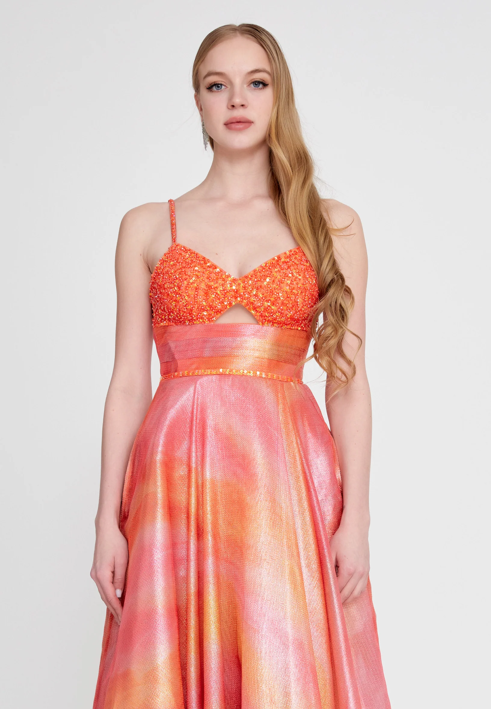 Sleeveless Maxi Tulle A - Line Regular Prom Dress prl731 - Image 11
