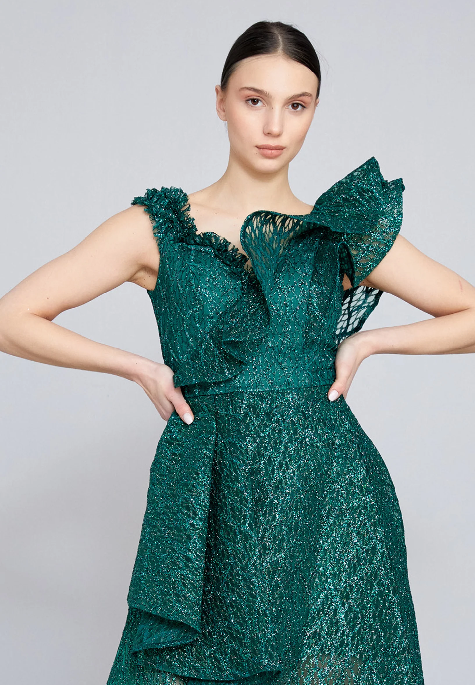 Sleeveless Maxi Tulle A - Line Regular Prom Dress rmn3166 - Image 12