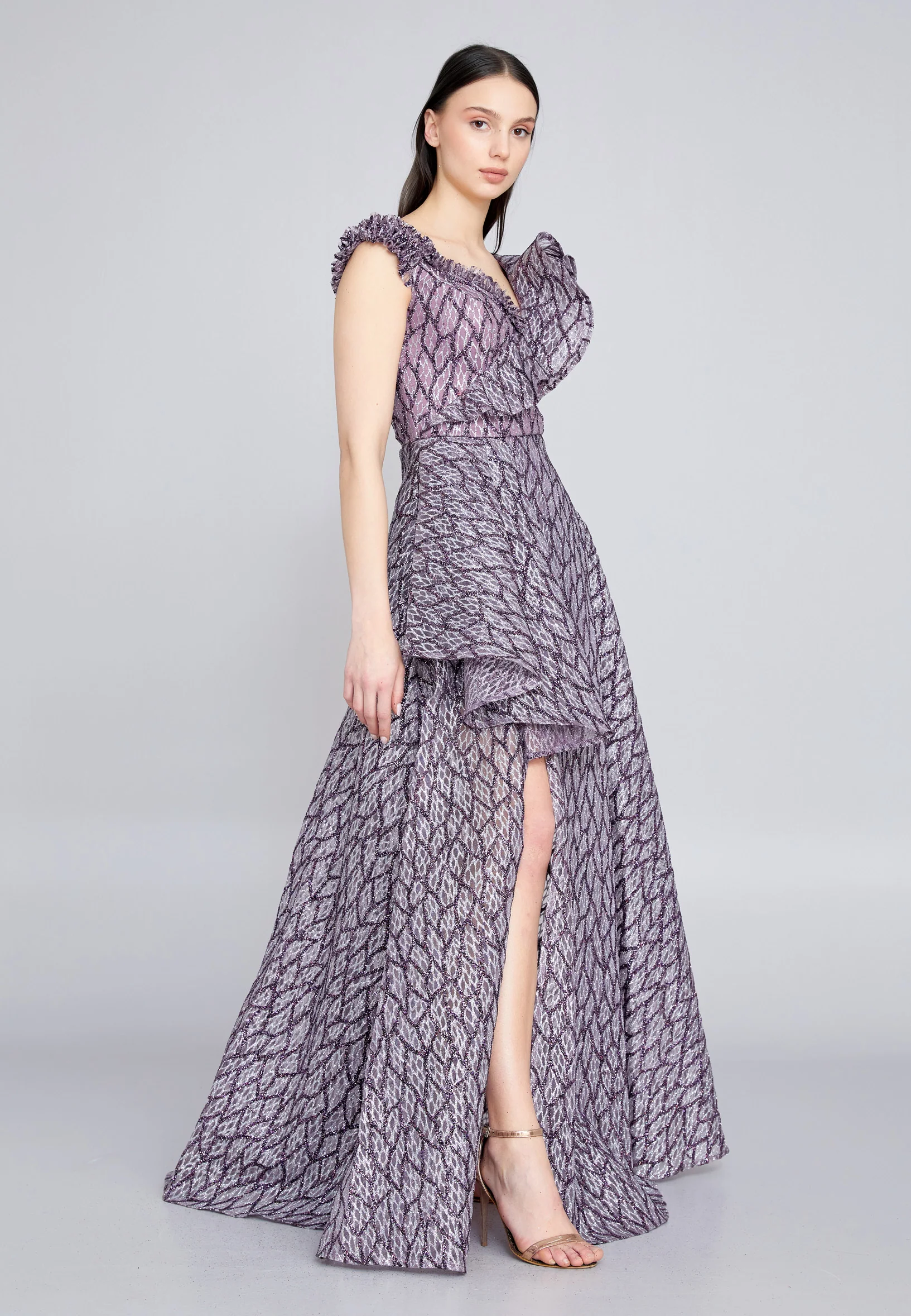 Sleeveless Maxi Tulle A - Line Regular Prom Dress rmn3166 - Image 19