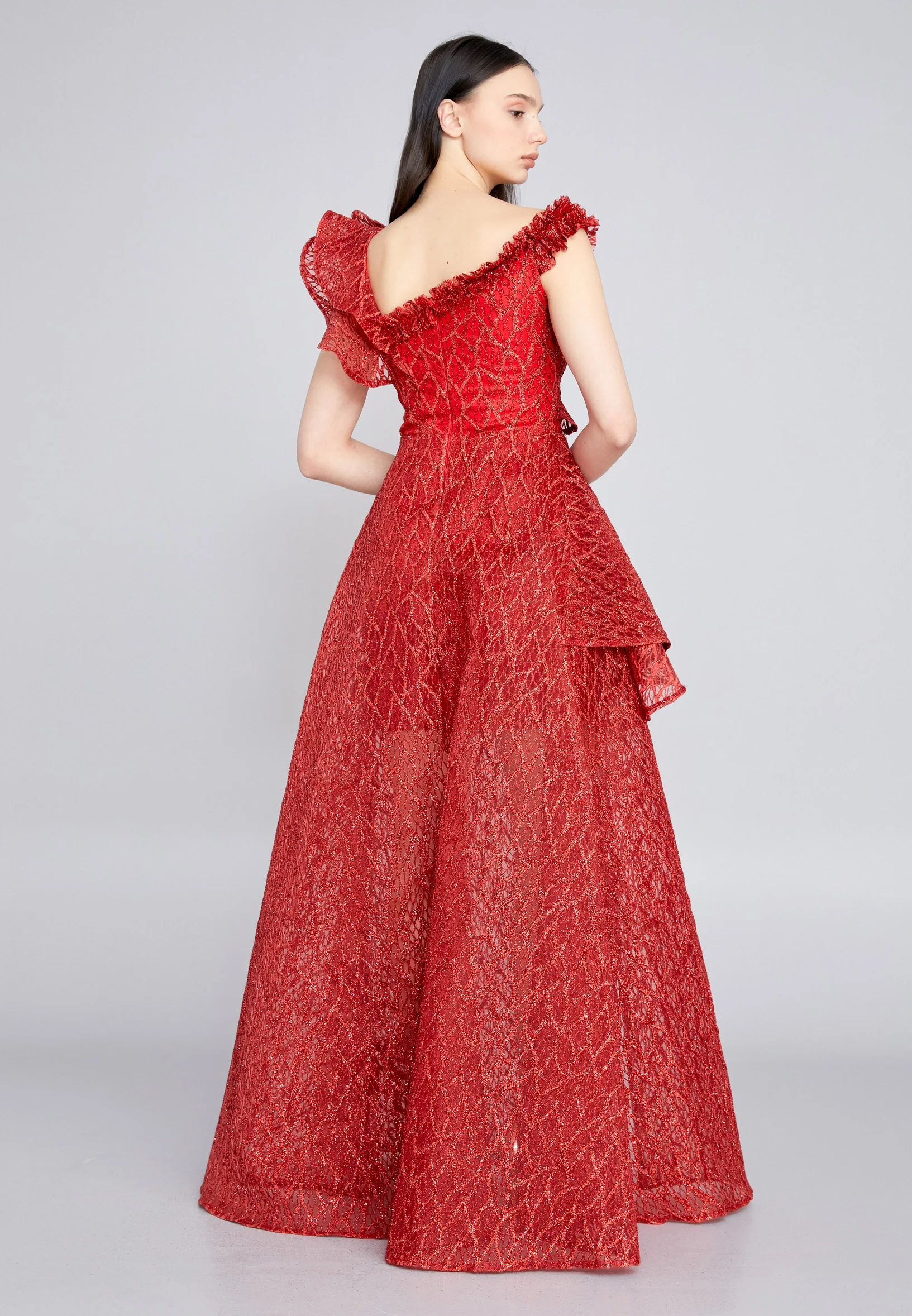 Sleeveless Maxi Tulle A - Line Regular Prom Dress rmn3166 - Image 22