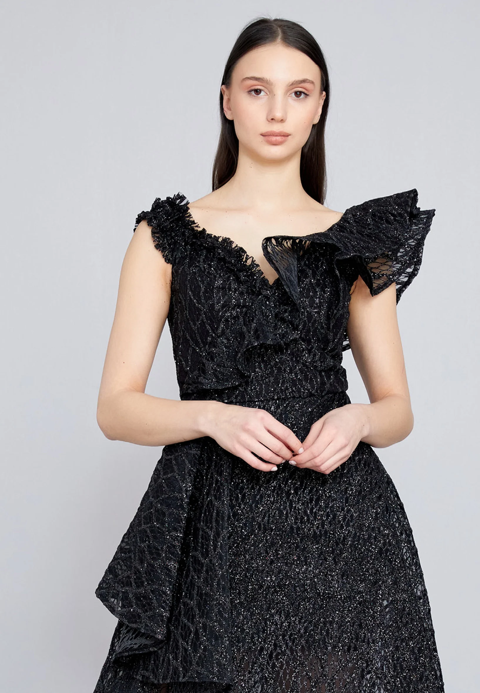 Sleeveless Maxi Tulle A - Line Regular Prom Dress rmn3166 - Image 4