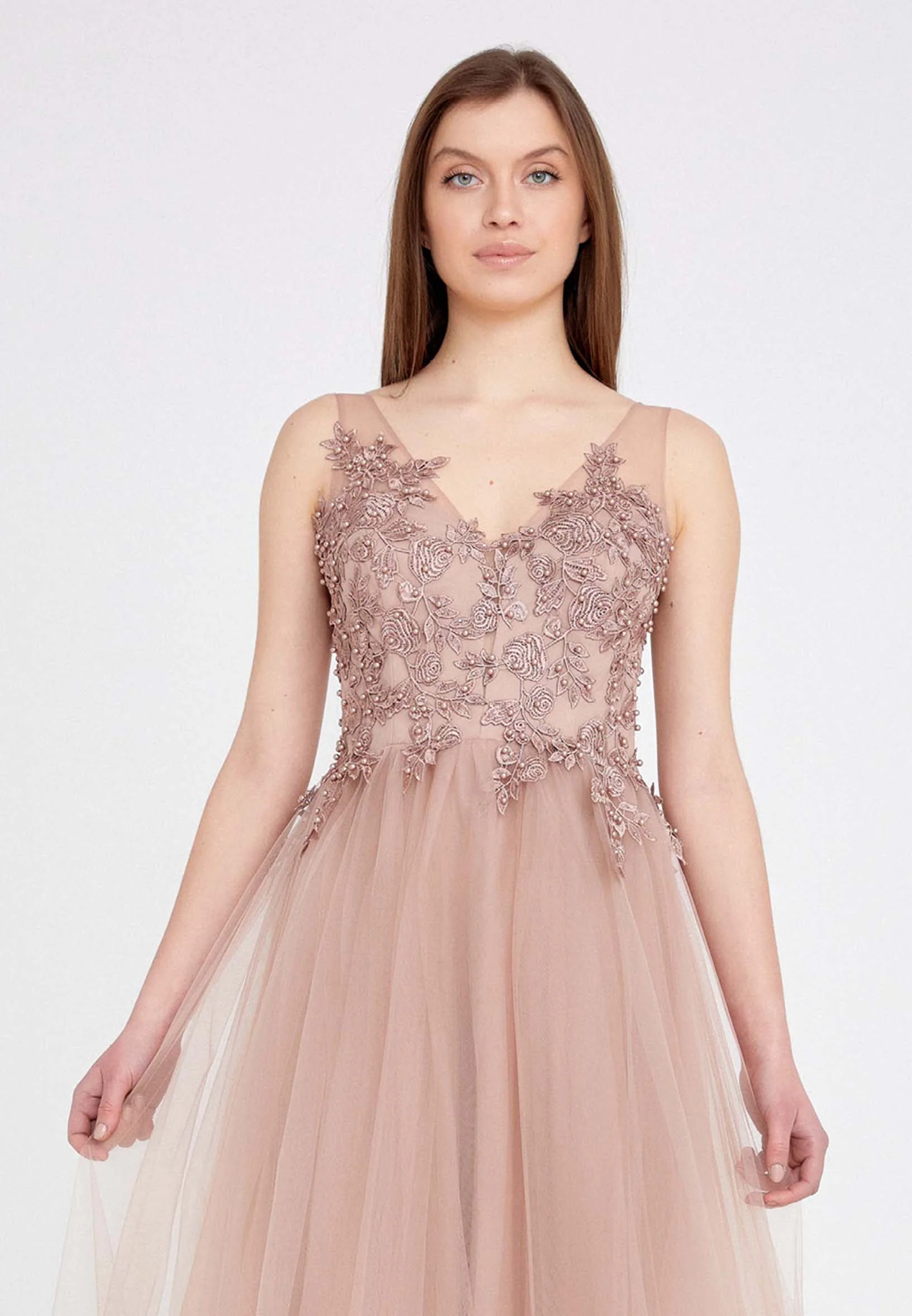Sleeveless Maxi Tulle A - Line Regular Prom Dress ses2022 - Image 20