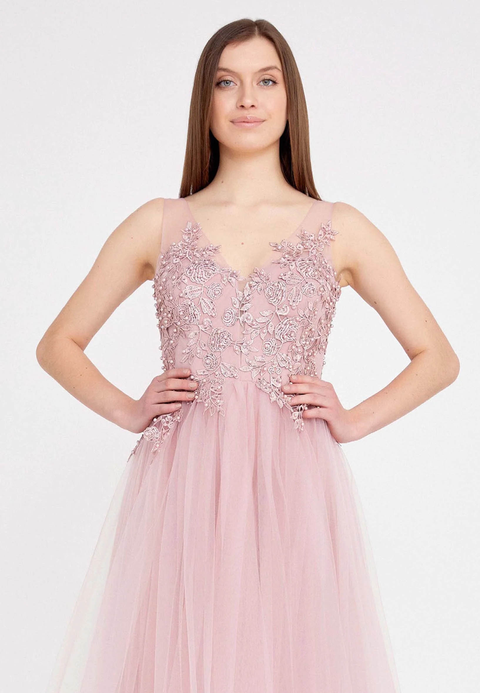Sleeveless Maxi Tulle A - Line Regular Prom Dress ses2022 - Image 28