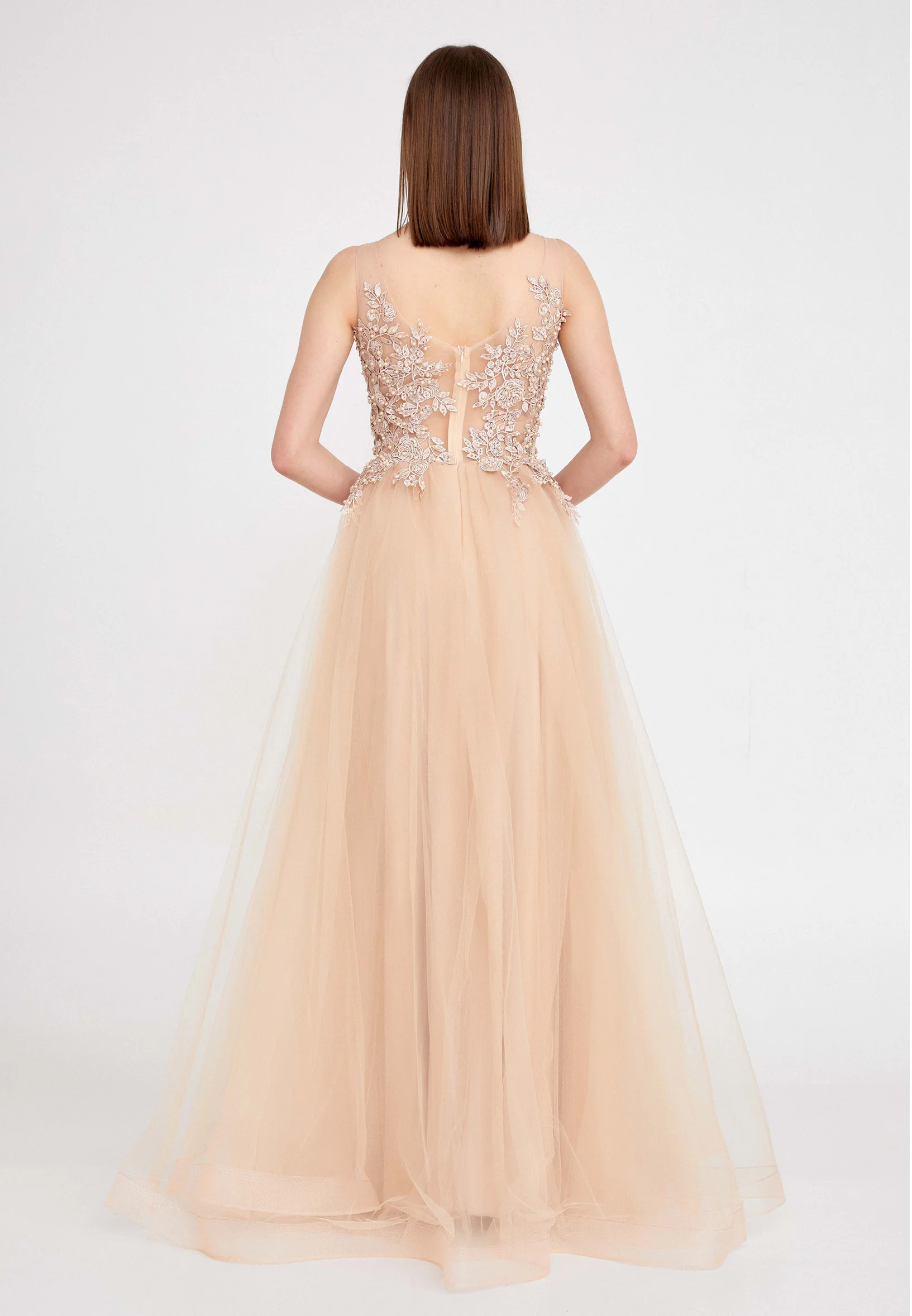 Sleeveless Maxi Tulle A - Line Regular Prom Dress ses2022 - Image 38