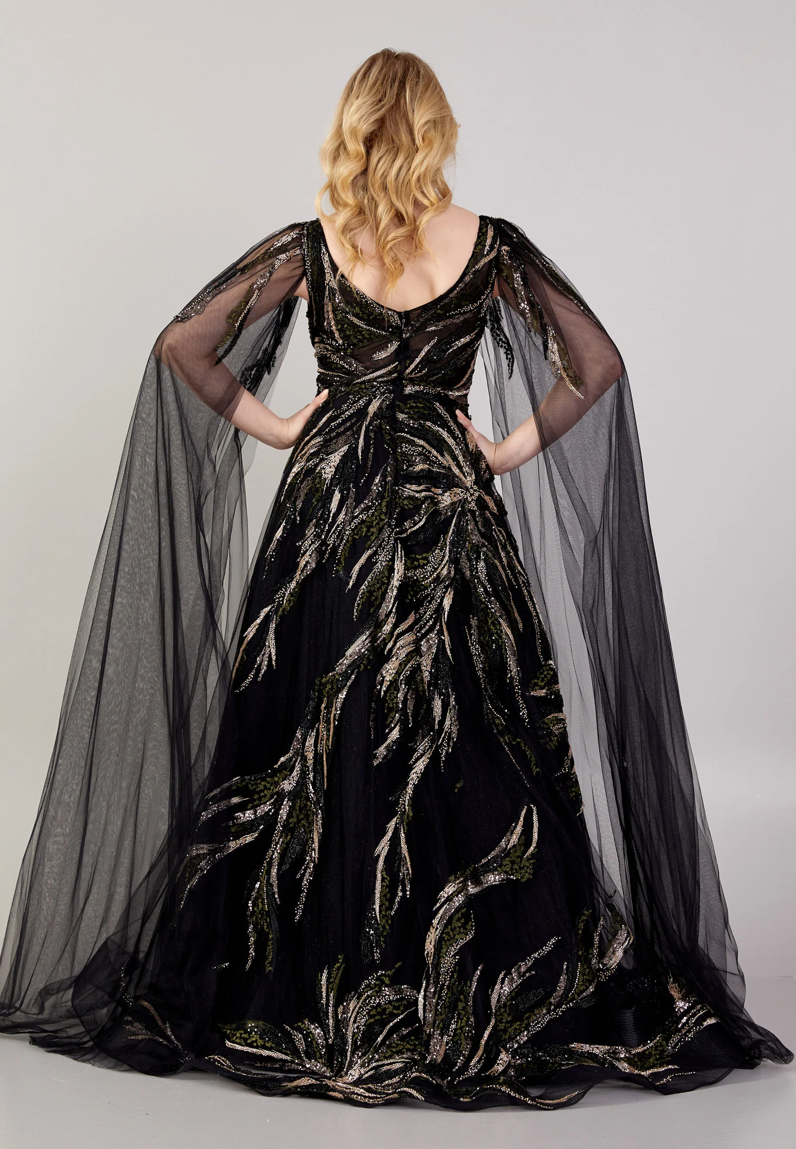 Sleeveless Maxi Tulle A - Line Regular Wedding Guest Dress mti030111 - Image 2