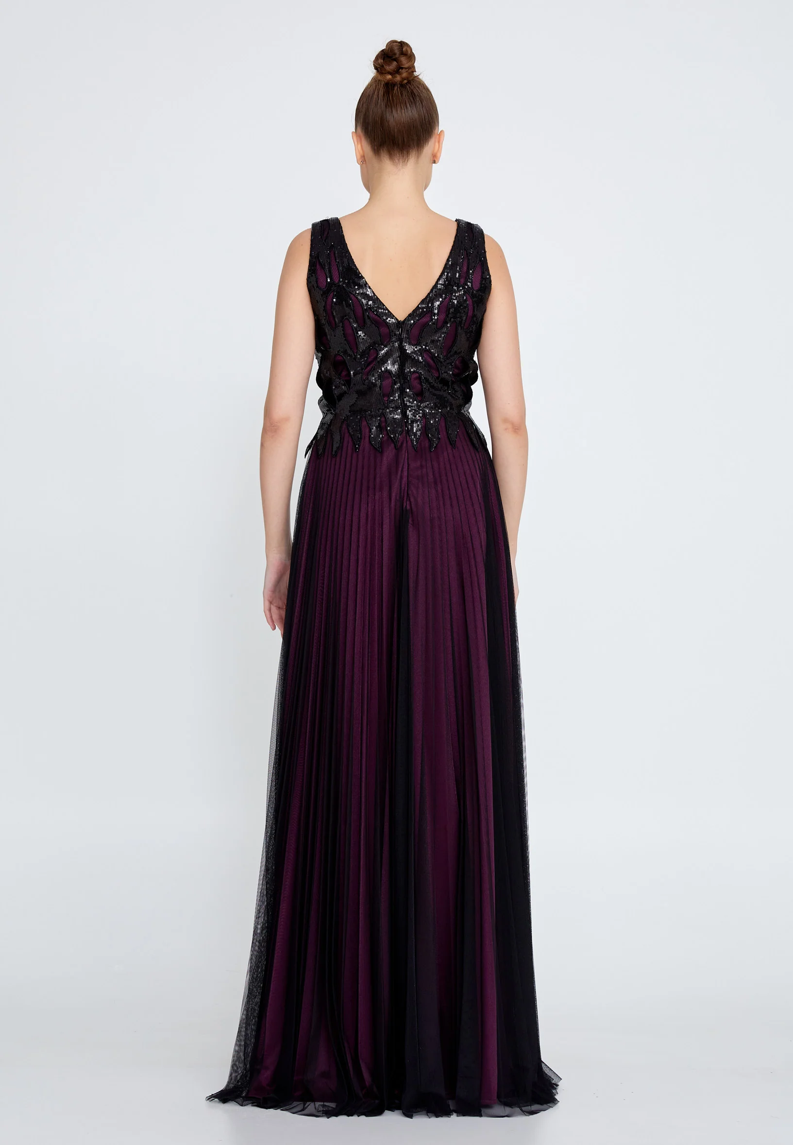 Sleeveless Maxi Tulle A - Line Regular Wedding Guest Dress rmn2970 - Image 2