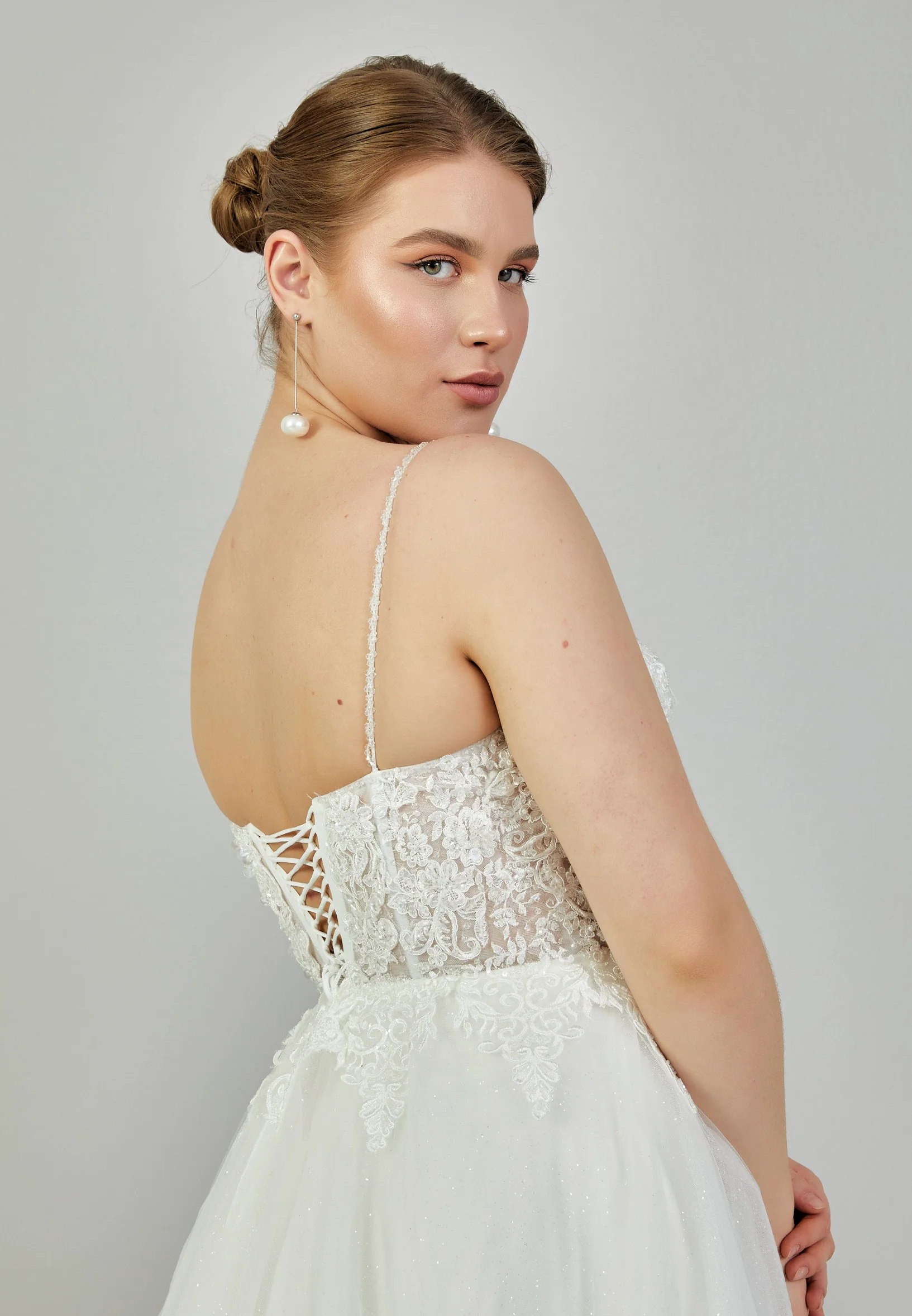Sleeveless Maxi Tulle Plus Size Wedding Dress nor350 - Image 8