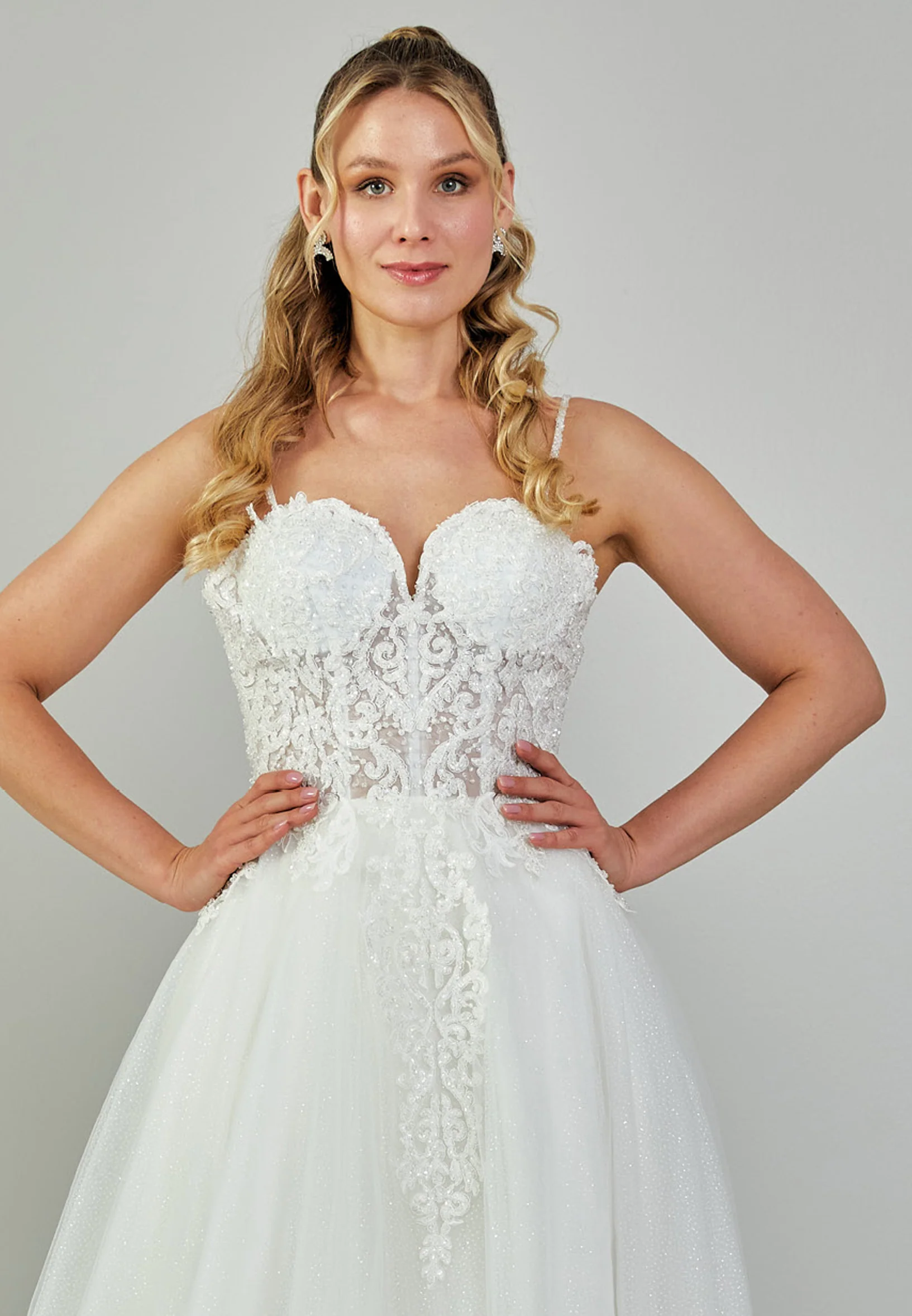 Sleeveless Maxi Tulle Plus Size Wedding Dress nor533 - Image 7