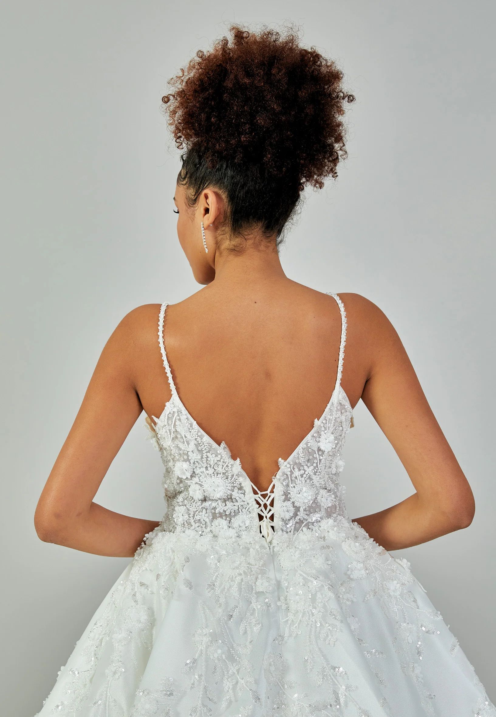 Sleeveless Maxi Tulle Regular Wedding Dress abb23065 - Image 3