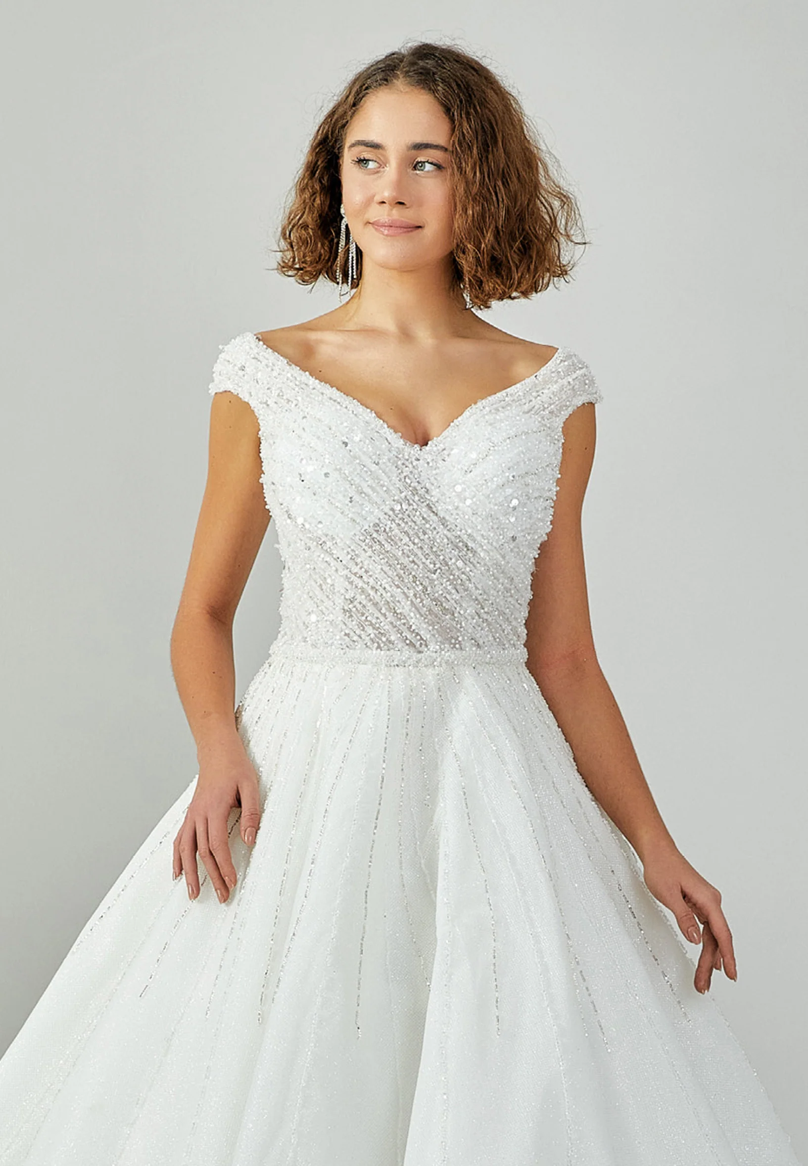 Sleeveless Maxi Tulle Regular Wedding Dress abbrabia - Image 4