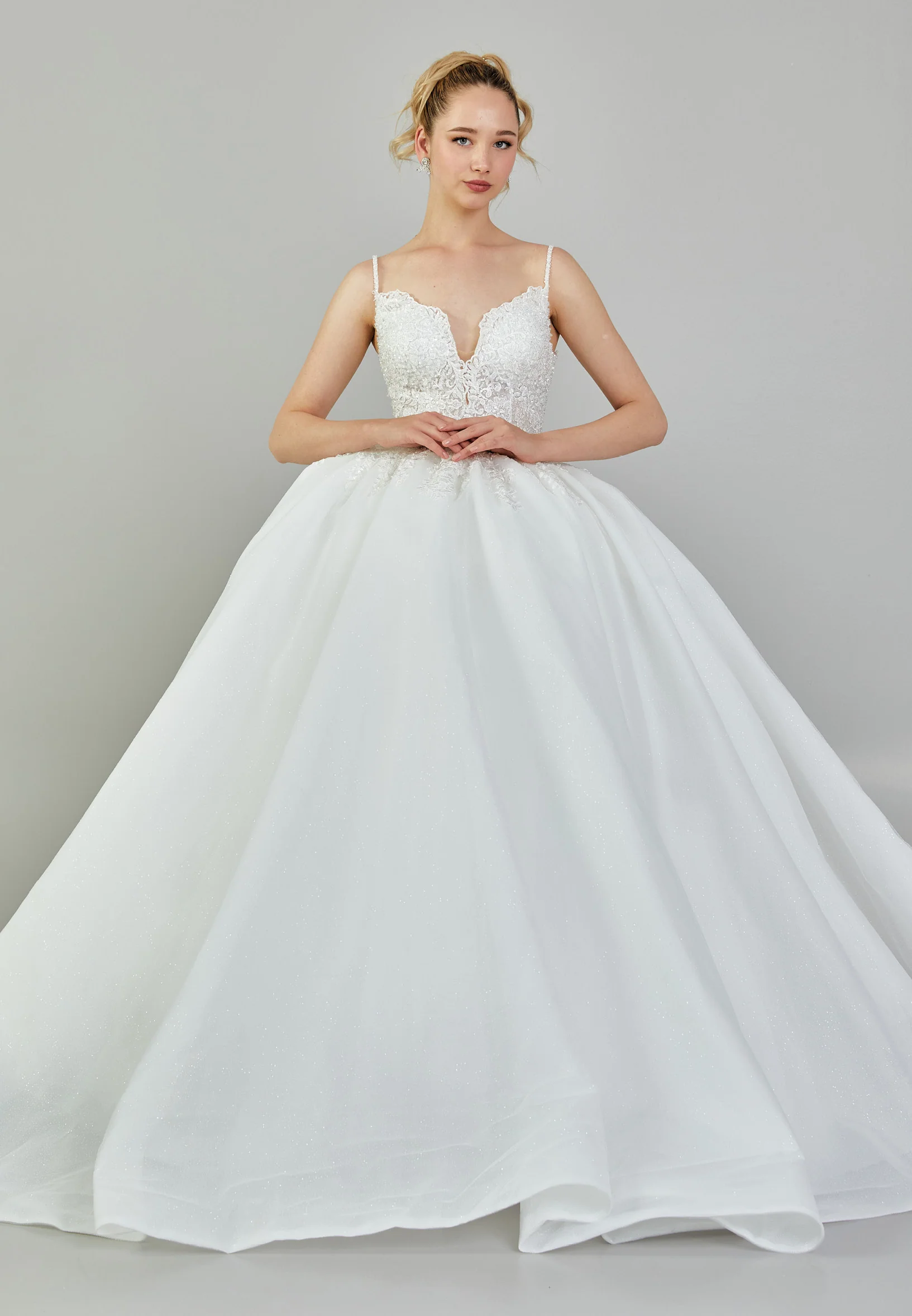Sleeveless Maxi Tulle Regular Wedding Dress blv350124