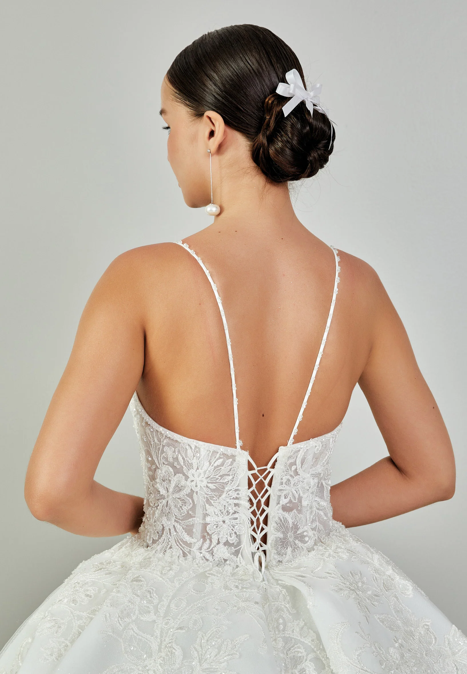 Sleeveless Maxi Tulle Regular Wedding Dress blv350149 - Image 8