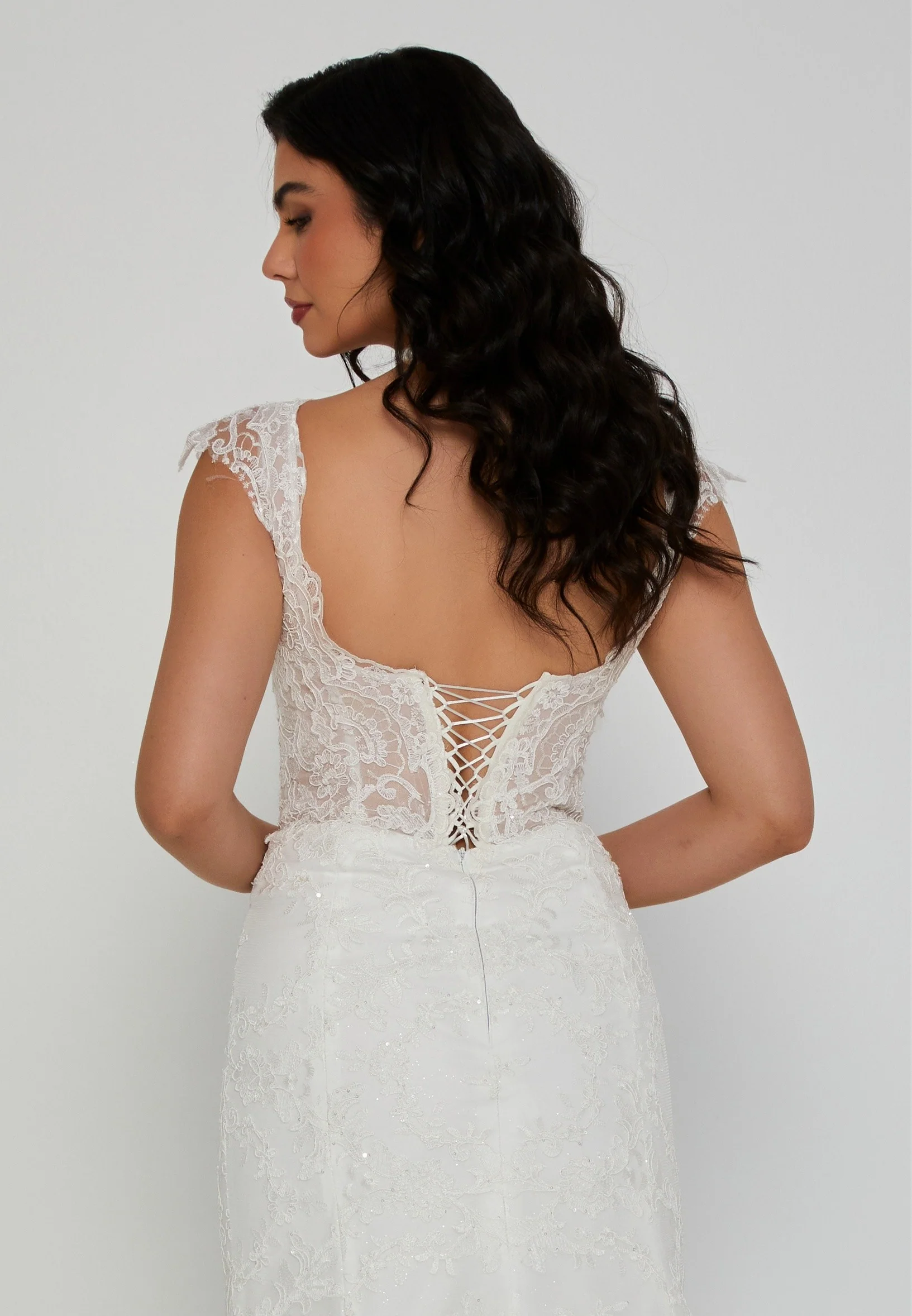 Sleeveless Maxi Tulle Regular Wedding Dress blv360048 - Image 3