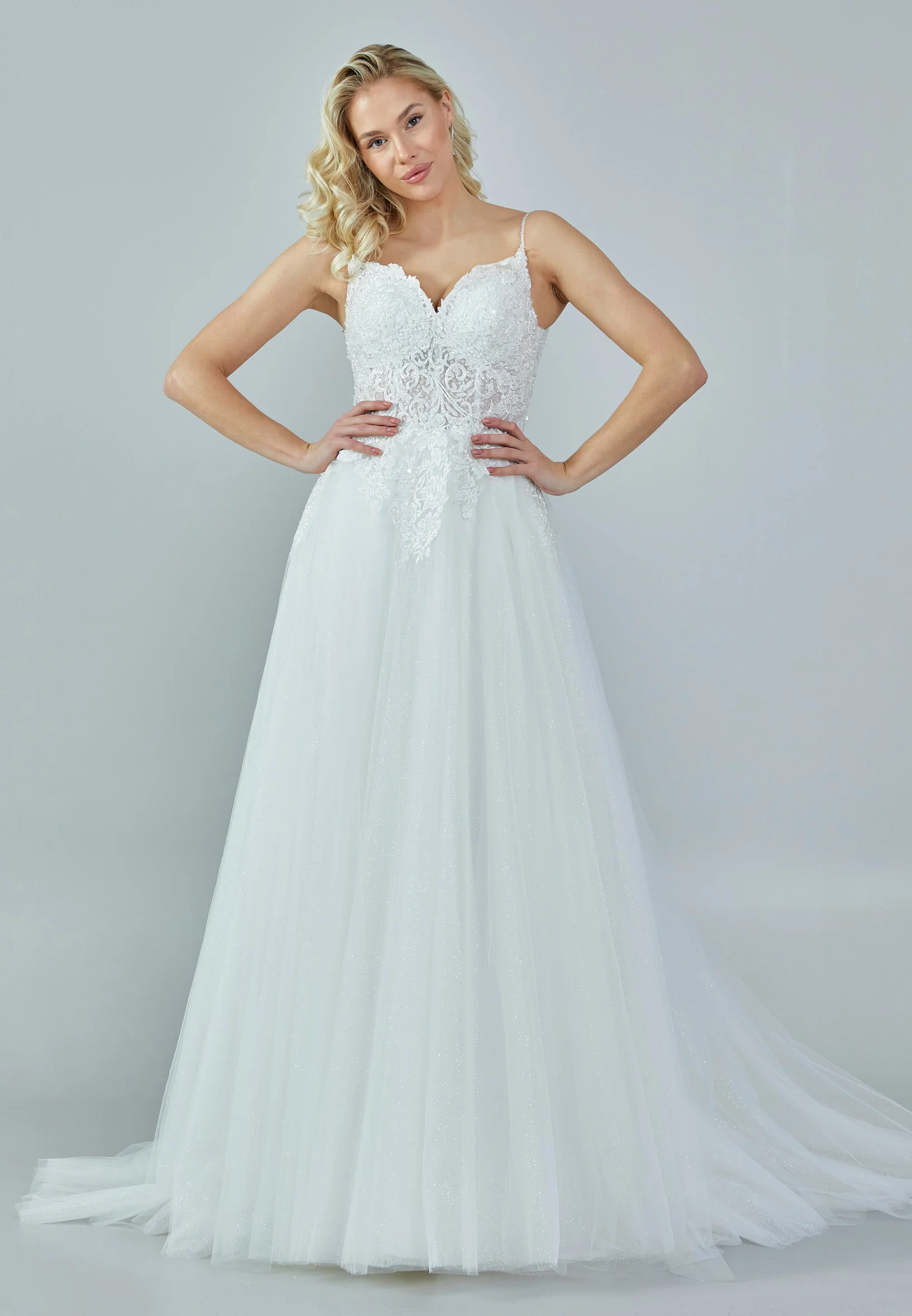 Sleeveless Maxi Tulle Regular Wedding Dress nor208