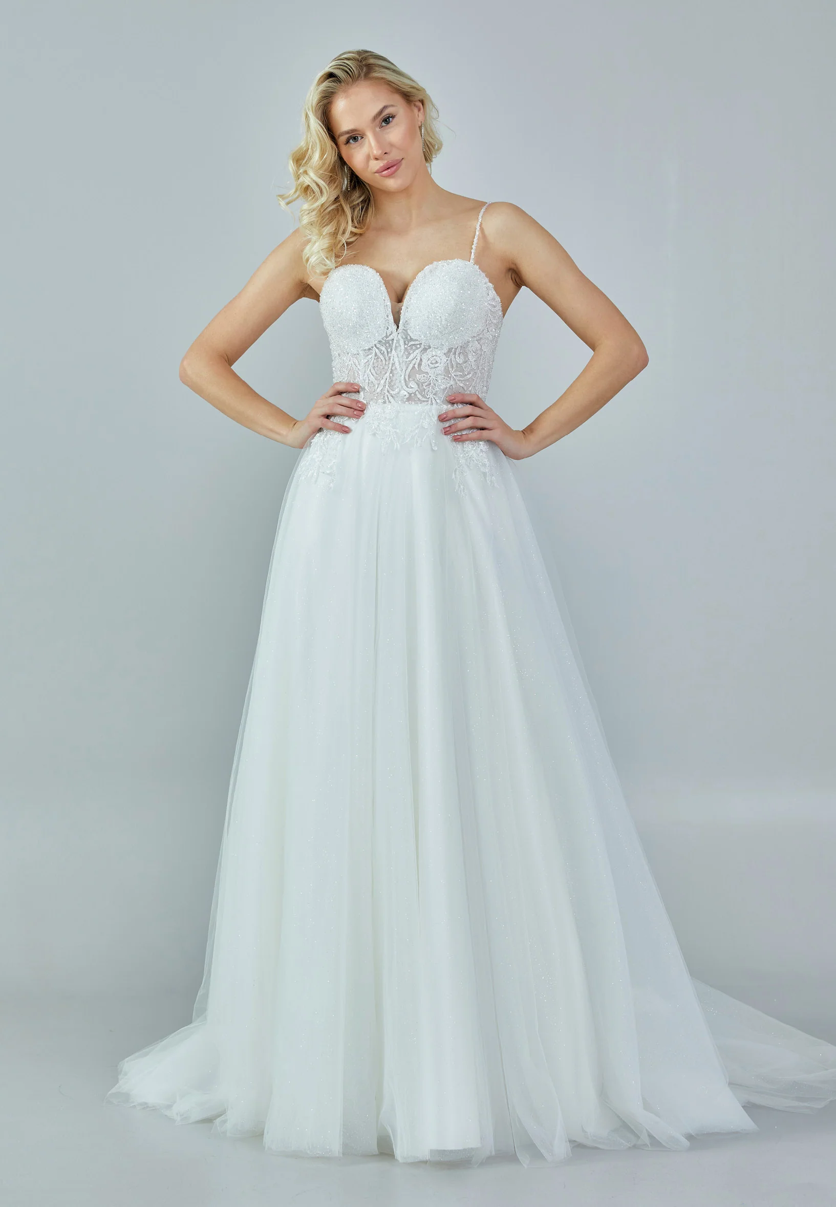 Sleeveless Maxi Tulle Regular Wedding Dress nor209