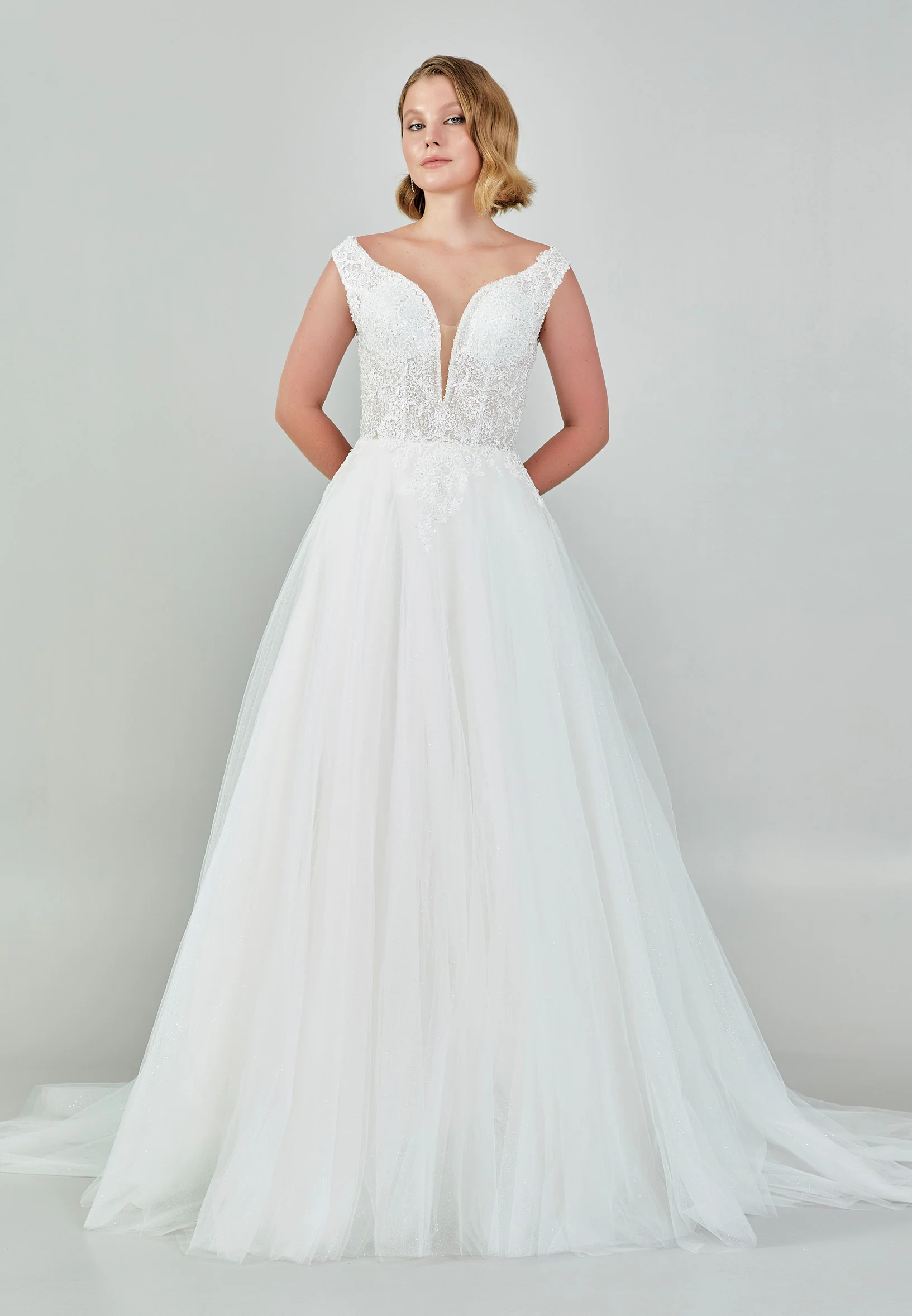 Sleeveless Maxi Tulle Regular Wedding Dress nor548