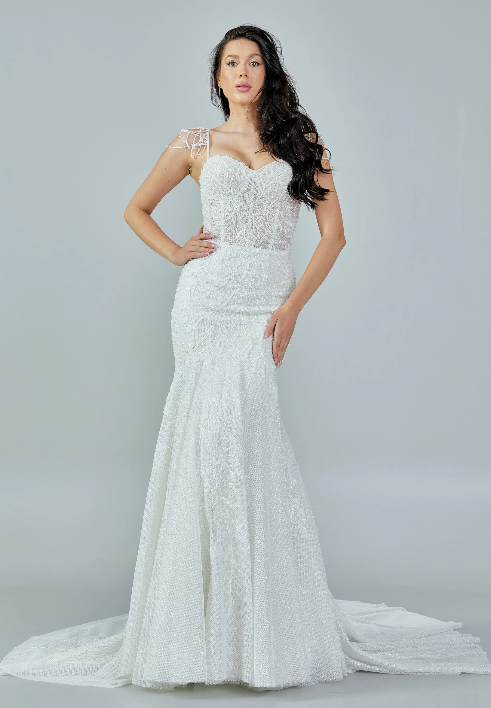 Sleeveless Maxi Tulle Regular Wedding Dress rlb1699