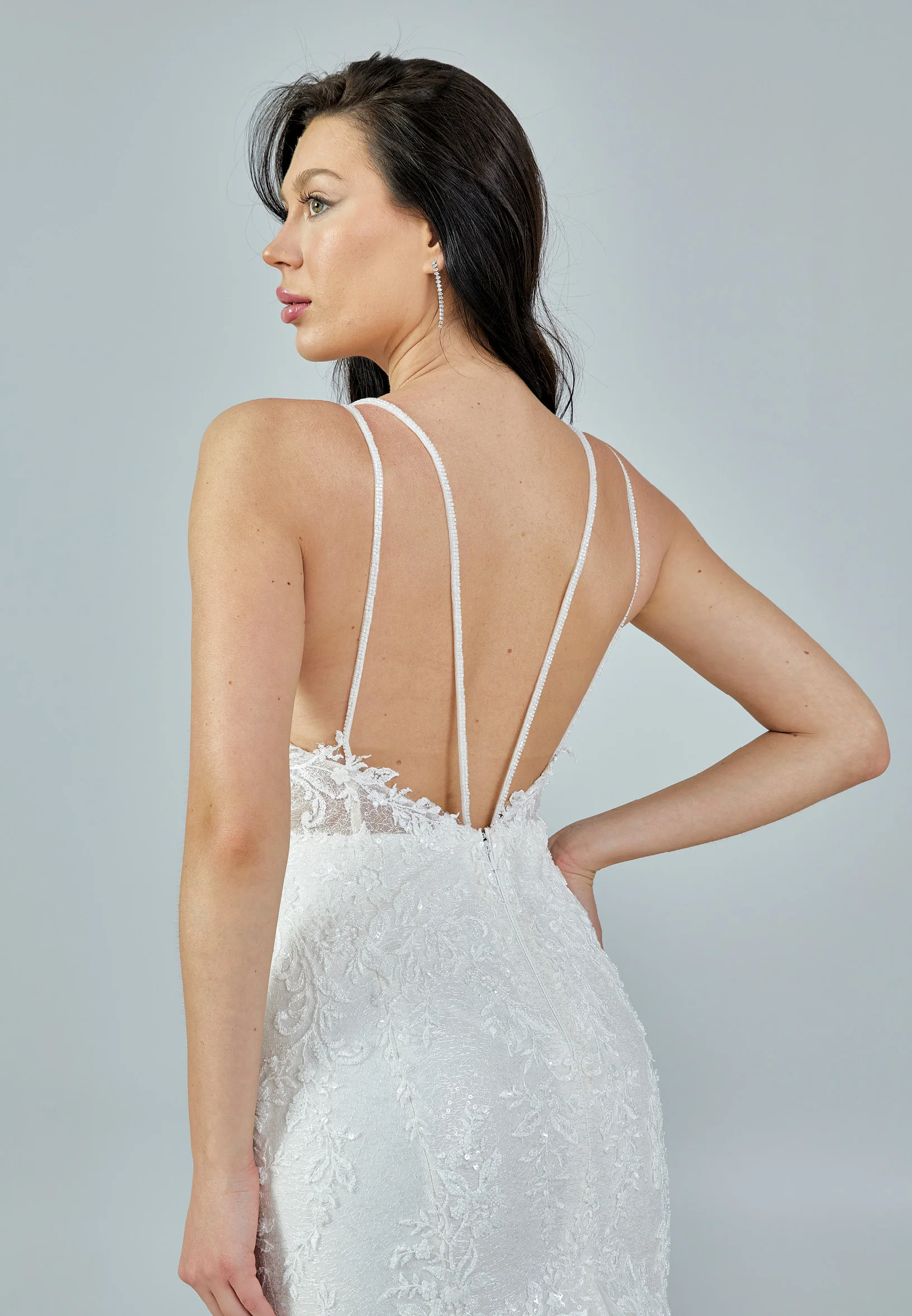 Sleeveless Maxi Tulle Regular Wedding Dress rlb1702 - Image 4
