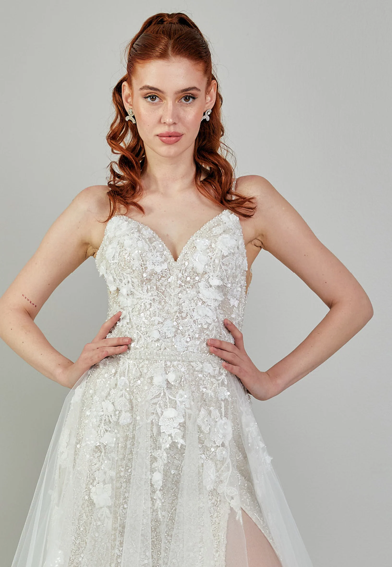 Sleeveless Maxi Tulle Regular Wedding Dress rlb1792 - Image 7