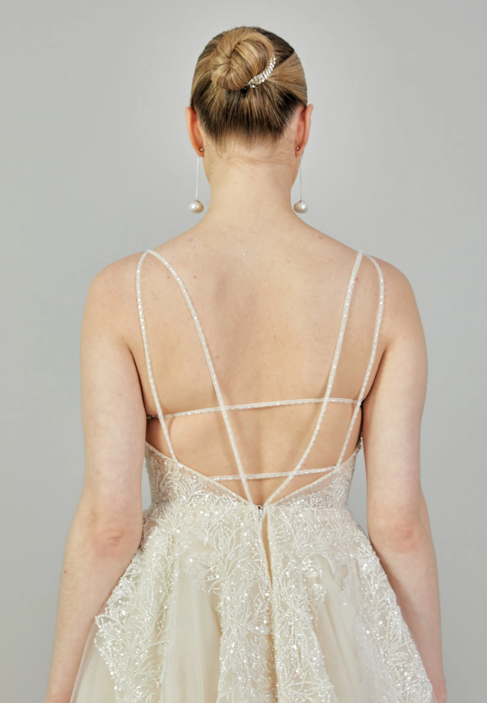 Sleeveless Maxi Tulle Regular Wedding Dress rlb1819 - Image 8