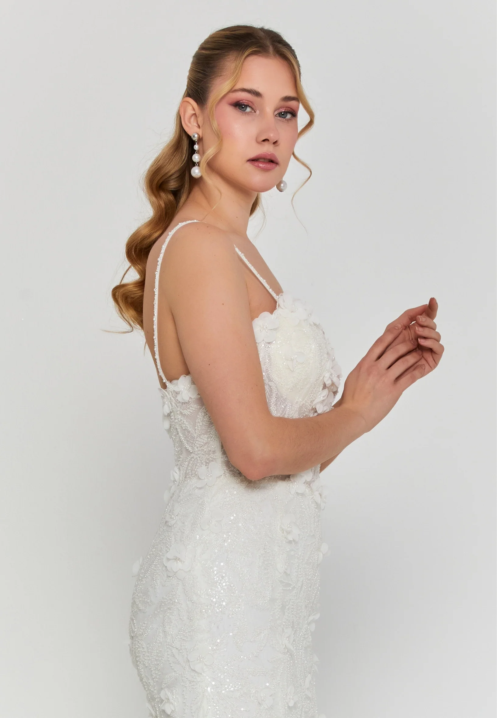 Sleeveless Maxi Tulle Regular Wedding Dress ssc004-1 - Image 2