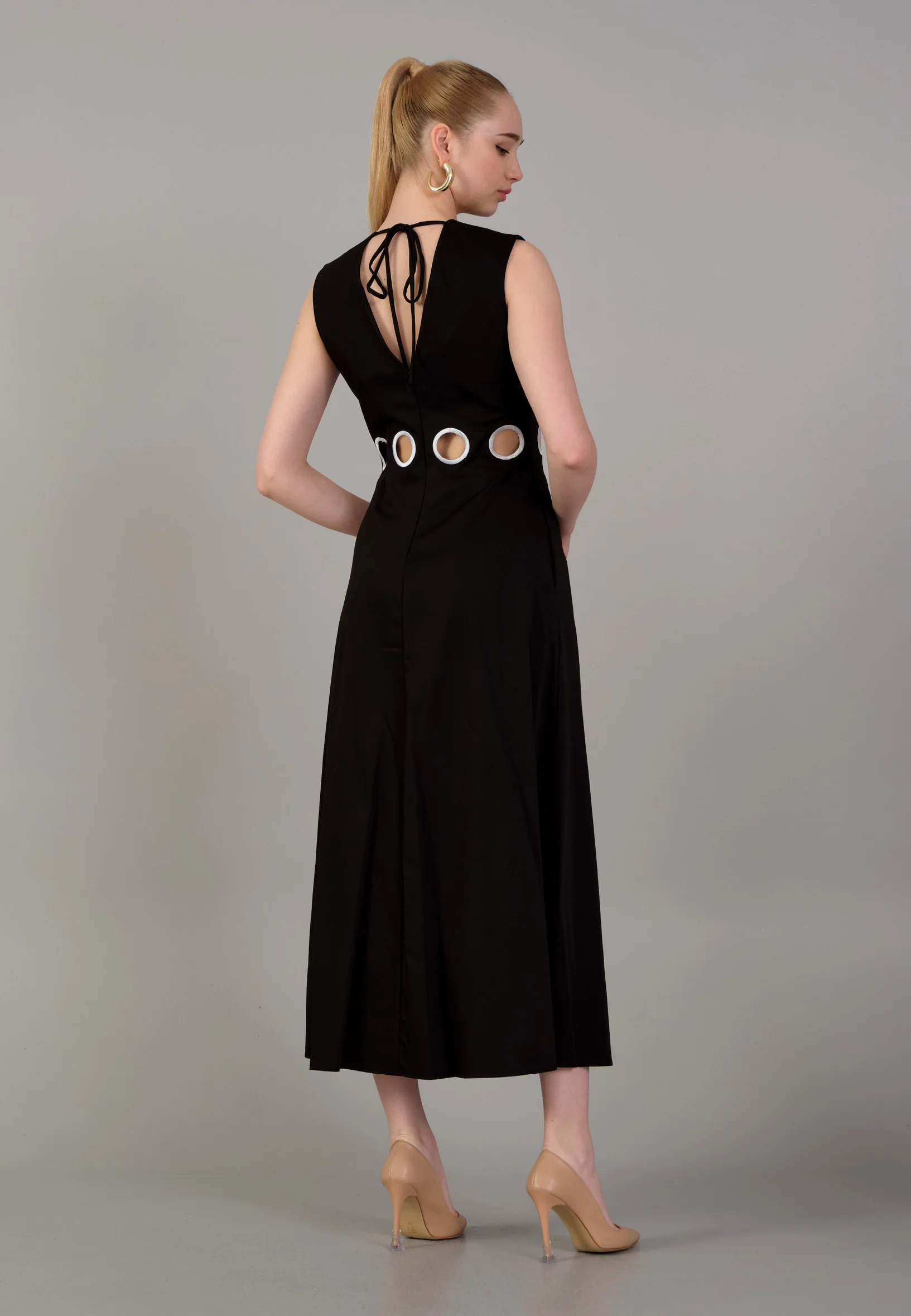 Sleeveless Maxi Viscose Column Regular Casual Dress kmy24y40504 - Image 6
