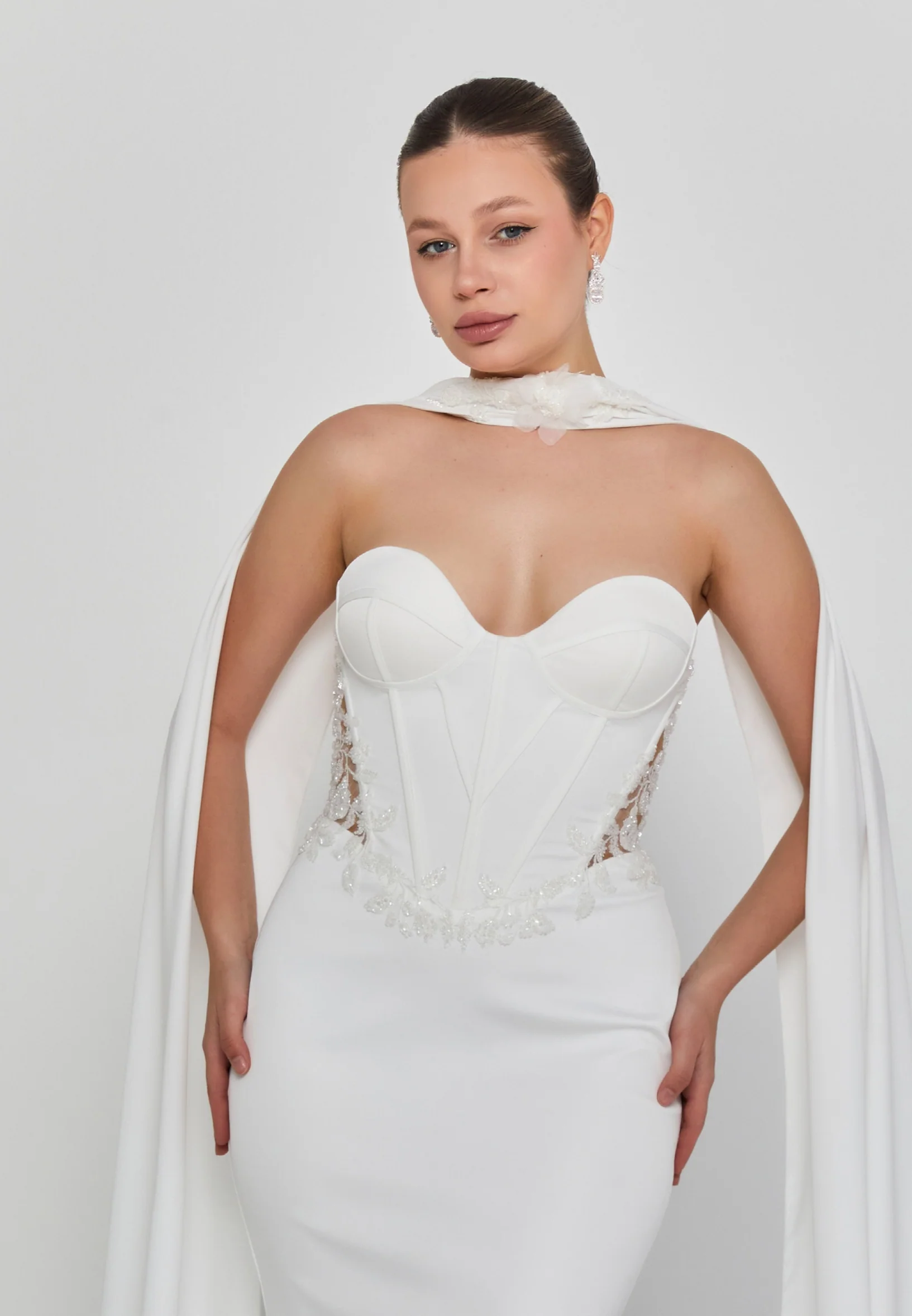 Sleeveless Maxi Viscose Regular Wedding Dress rlb1938 - Image 6
