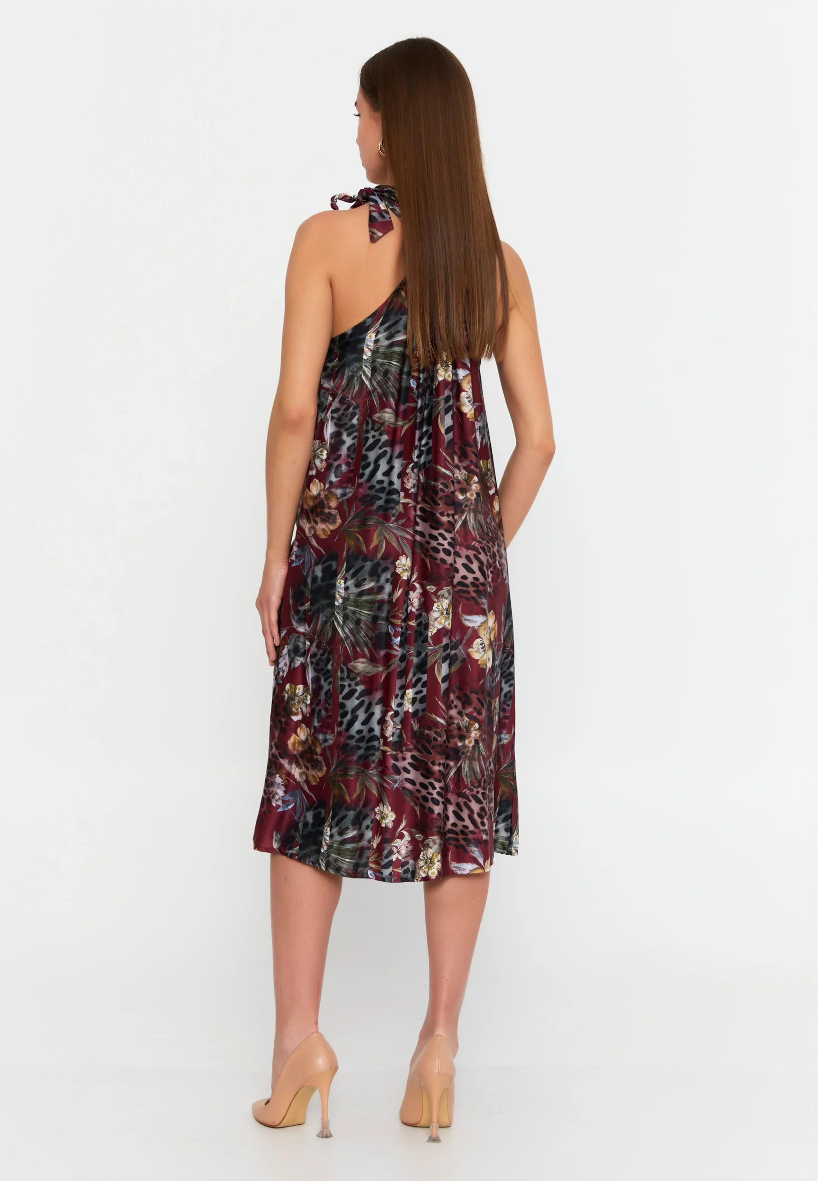 Sleeveless Midi Chiffon Column Regular Casual Dress cav69580d - Image 10