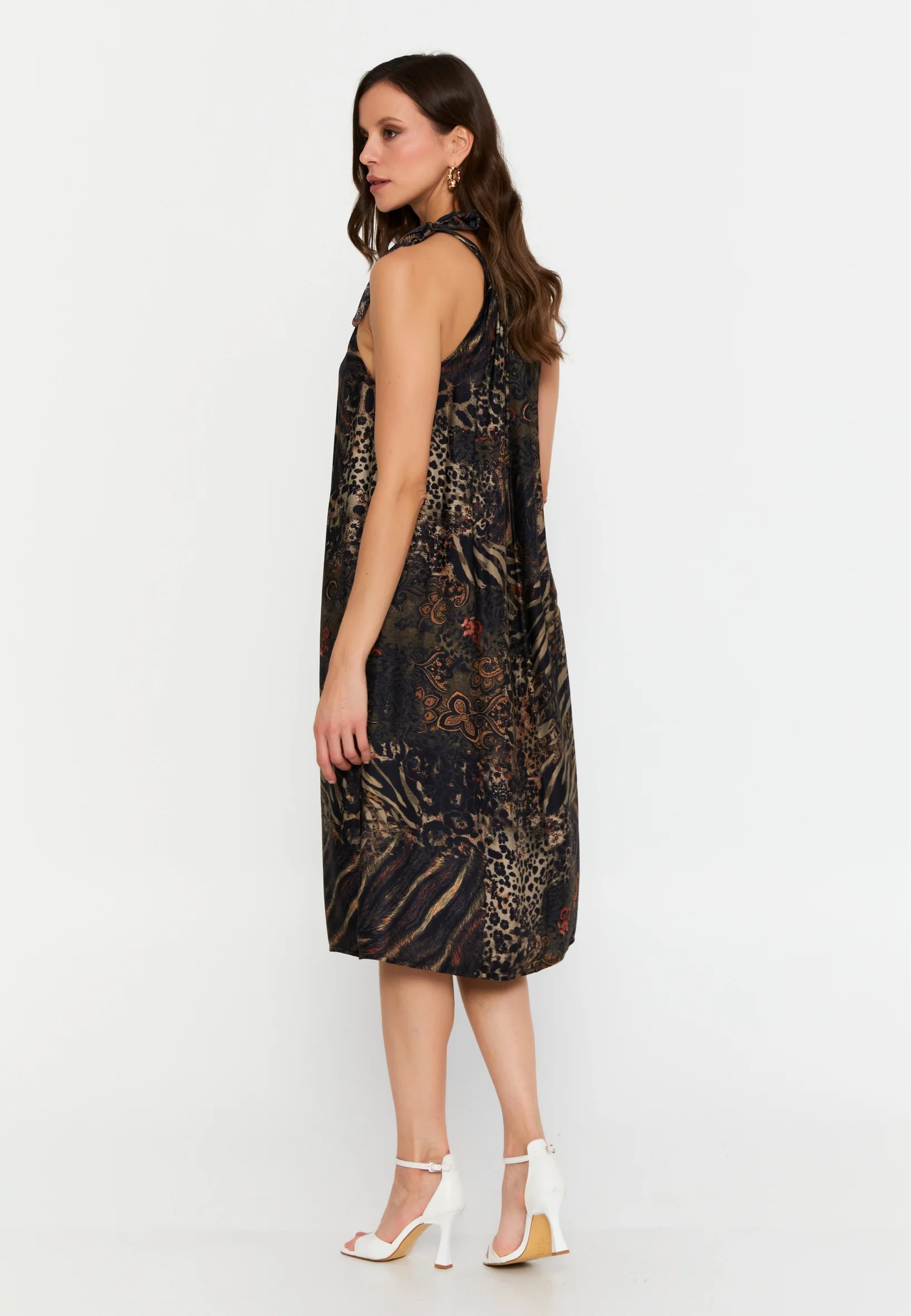 Sleeveless Midi Chiffon Column Regular Casual Dress cav69580d - Image 2