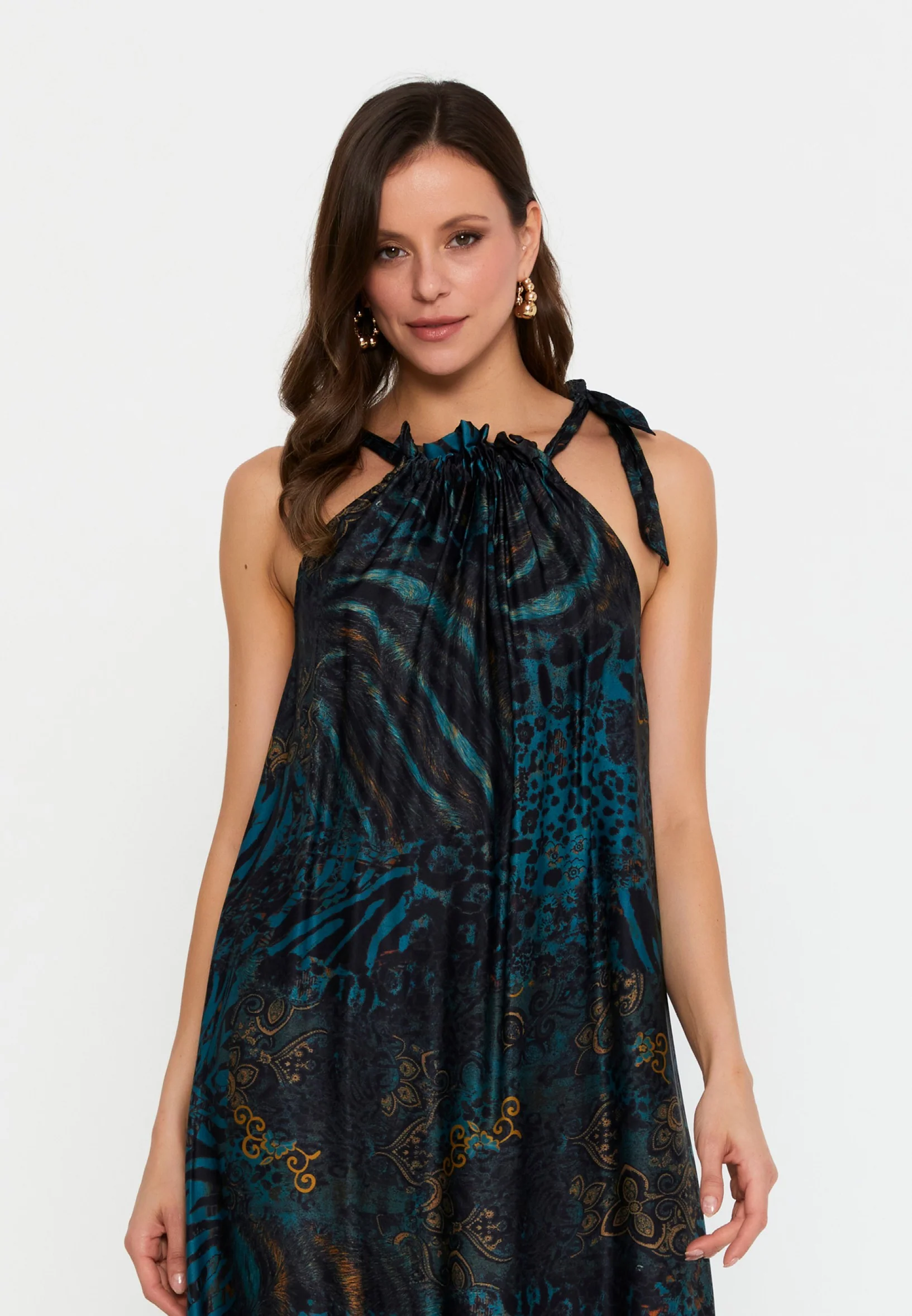 Sleeveless Midi Chiffon Column Regular Casual Dress cav69580d - Image 20