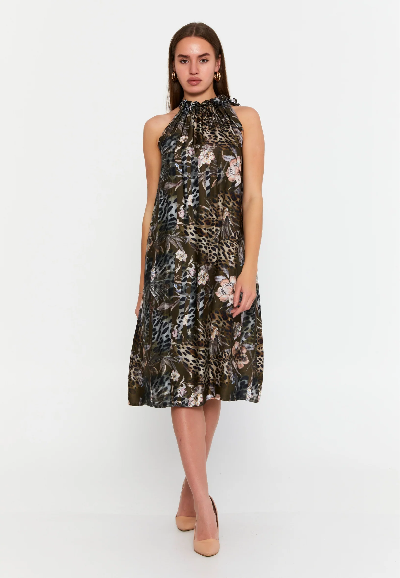 Sleeveless Midi Chiffon Column Regular Casual Dress cav69580d - Image 21