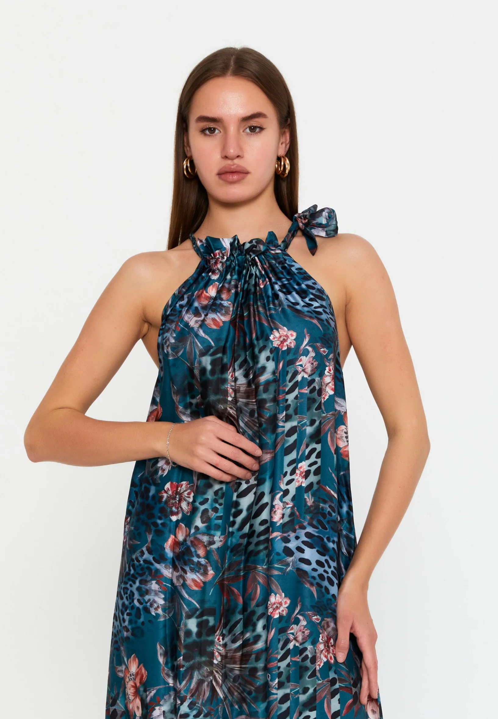 Sleeveless Midi Chiffon Column Regular Casual Dress cav69580d - Image 28