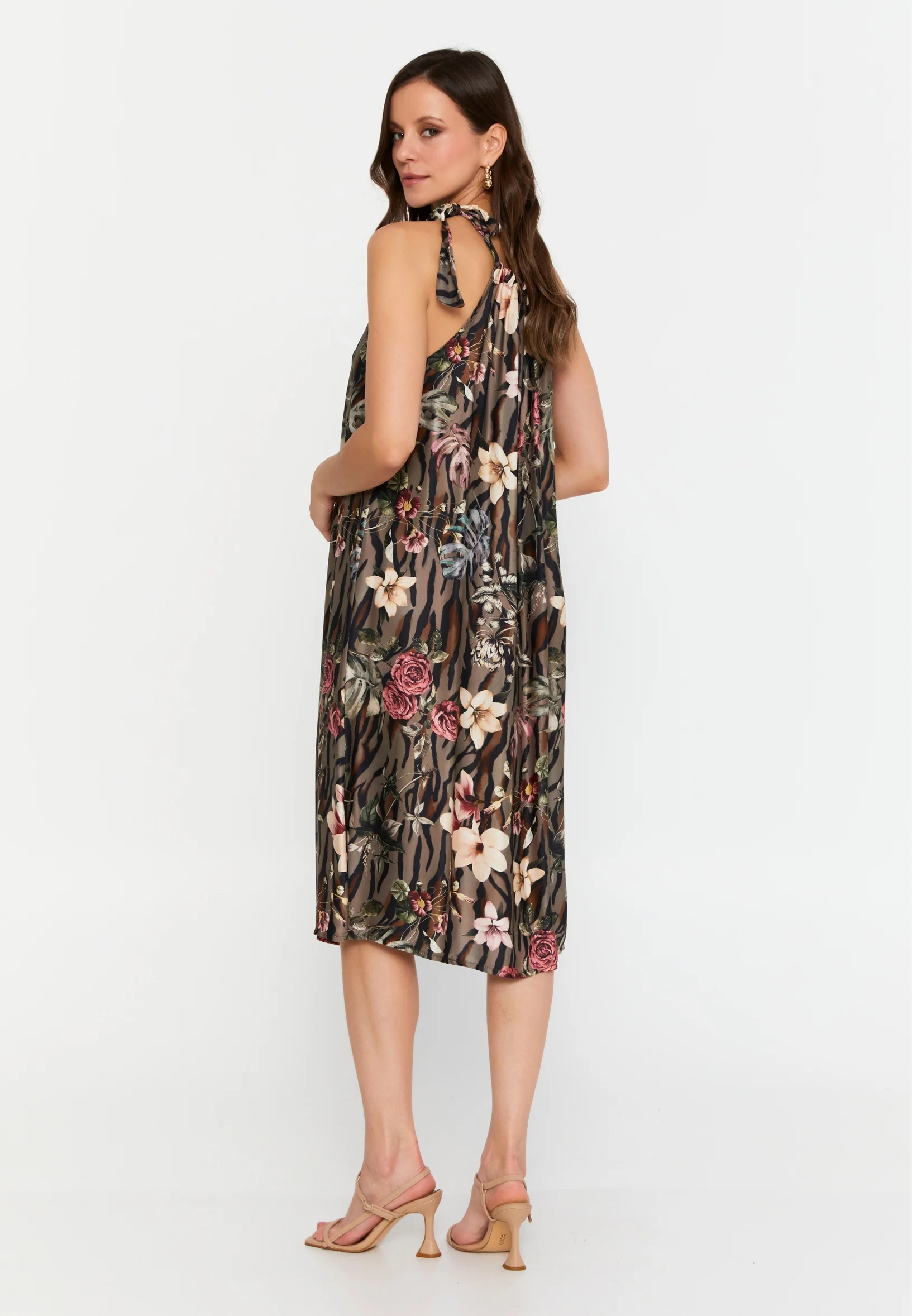 Sleeveless Midi Chiffon Column Regular Casual Dress cav69580d - Image 6