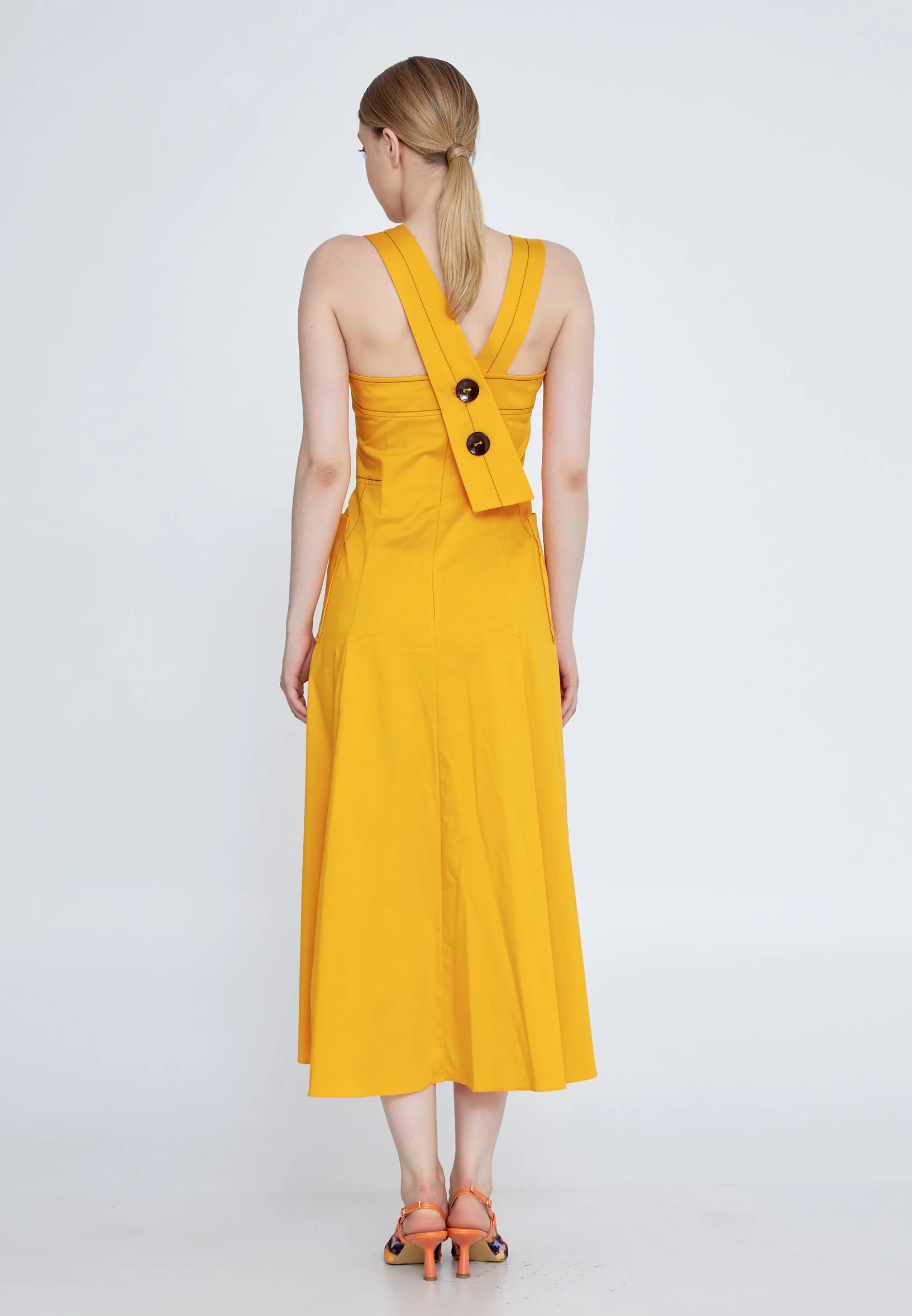 Sleeveless Midi Polyester Column Regular Casual Dress kmy24y40471 - Image 2