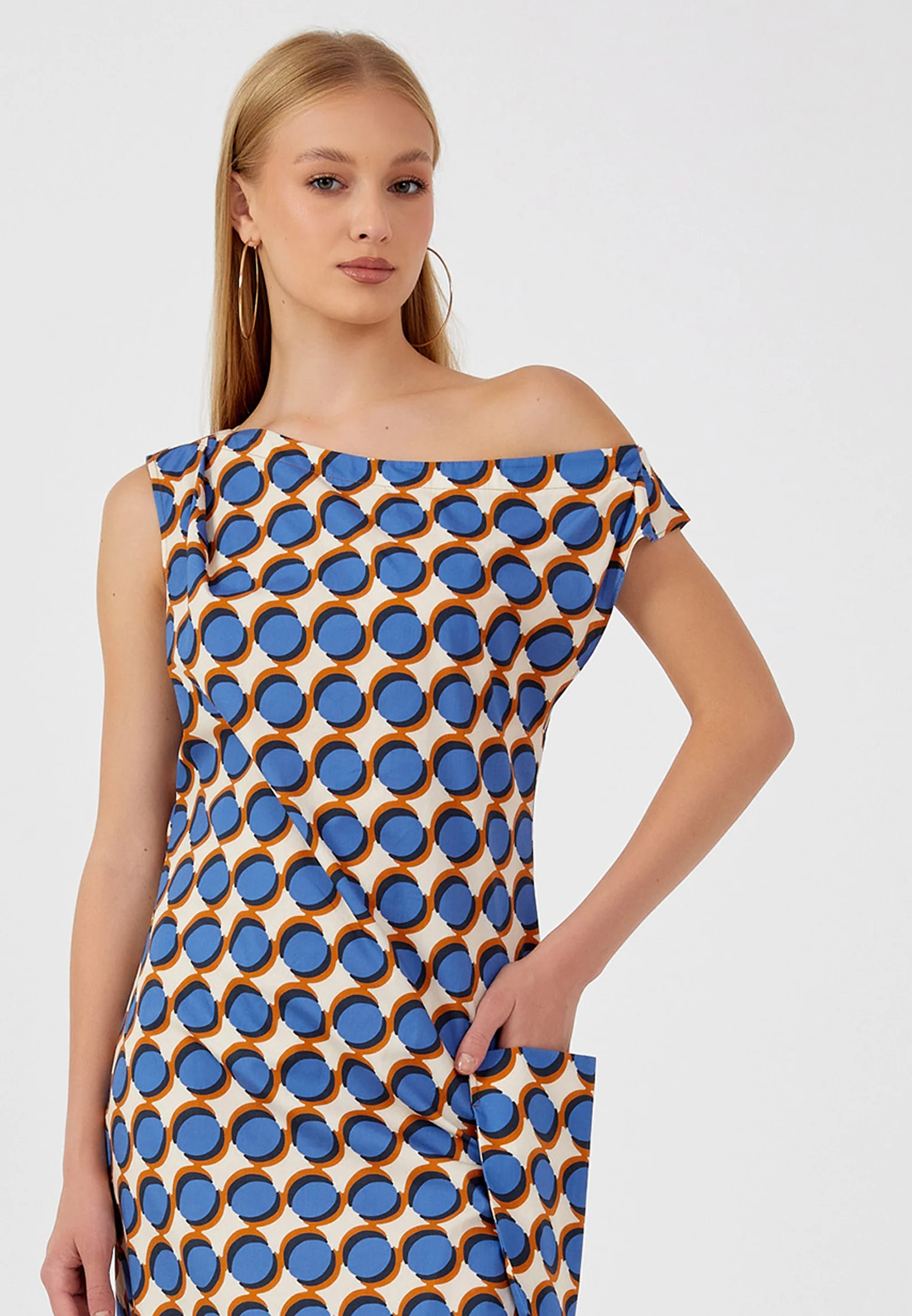 Sleeveless Midi Polyester Column Regular Casual Dress kmy24y40509 - Image 4