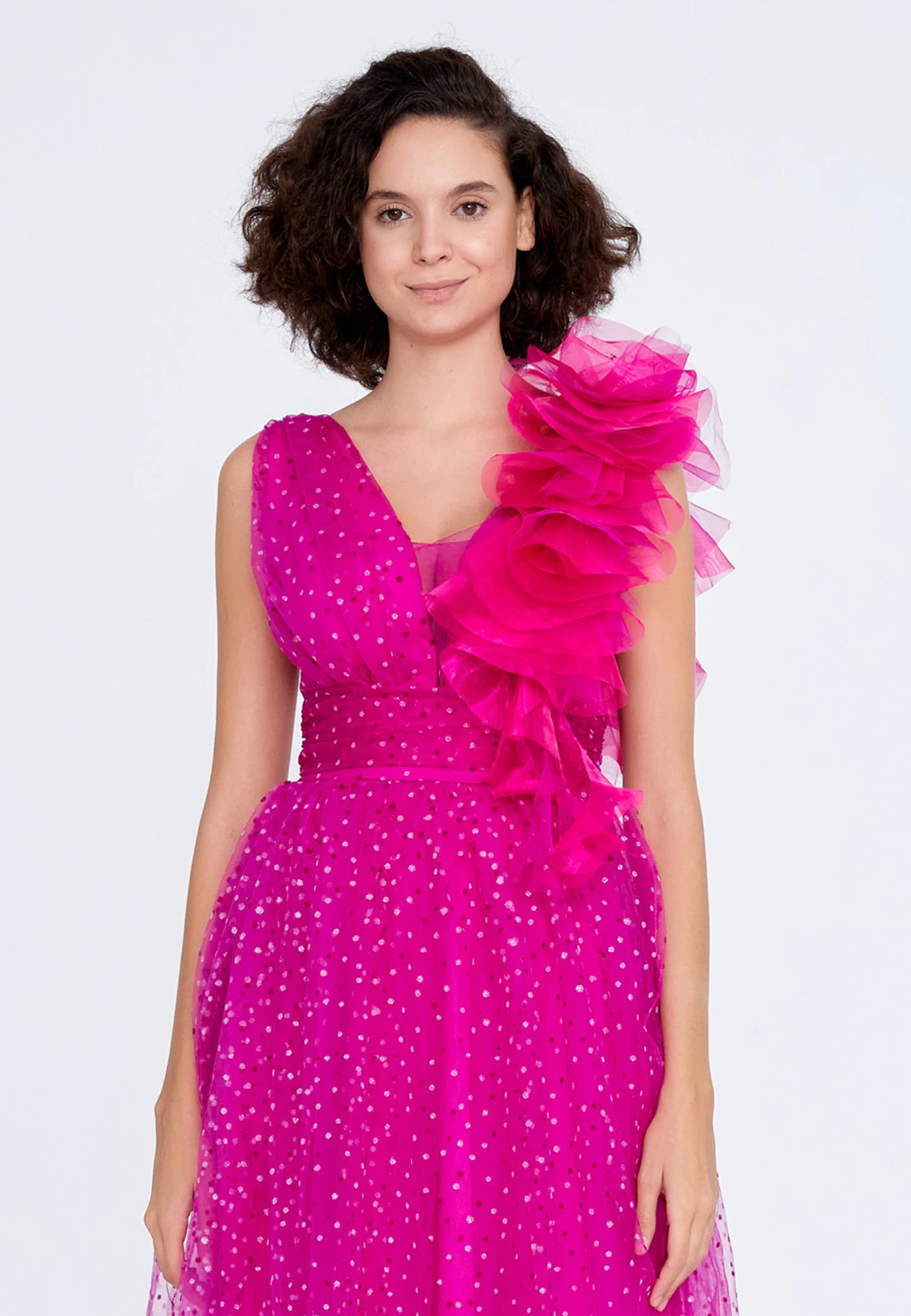 Sleeveless Midi Tulle A - Line Regular Prom Dress odr6495 - Image 4