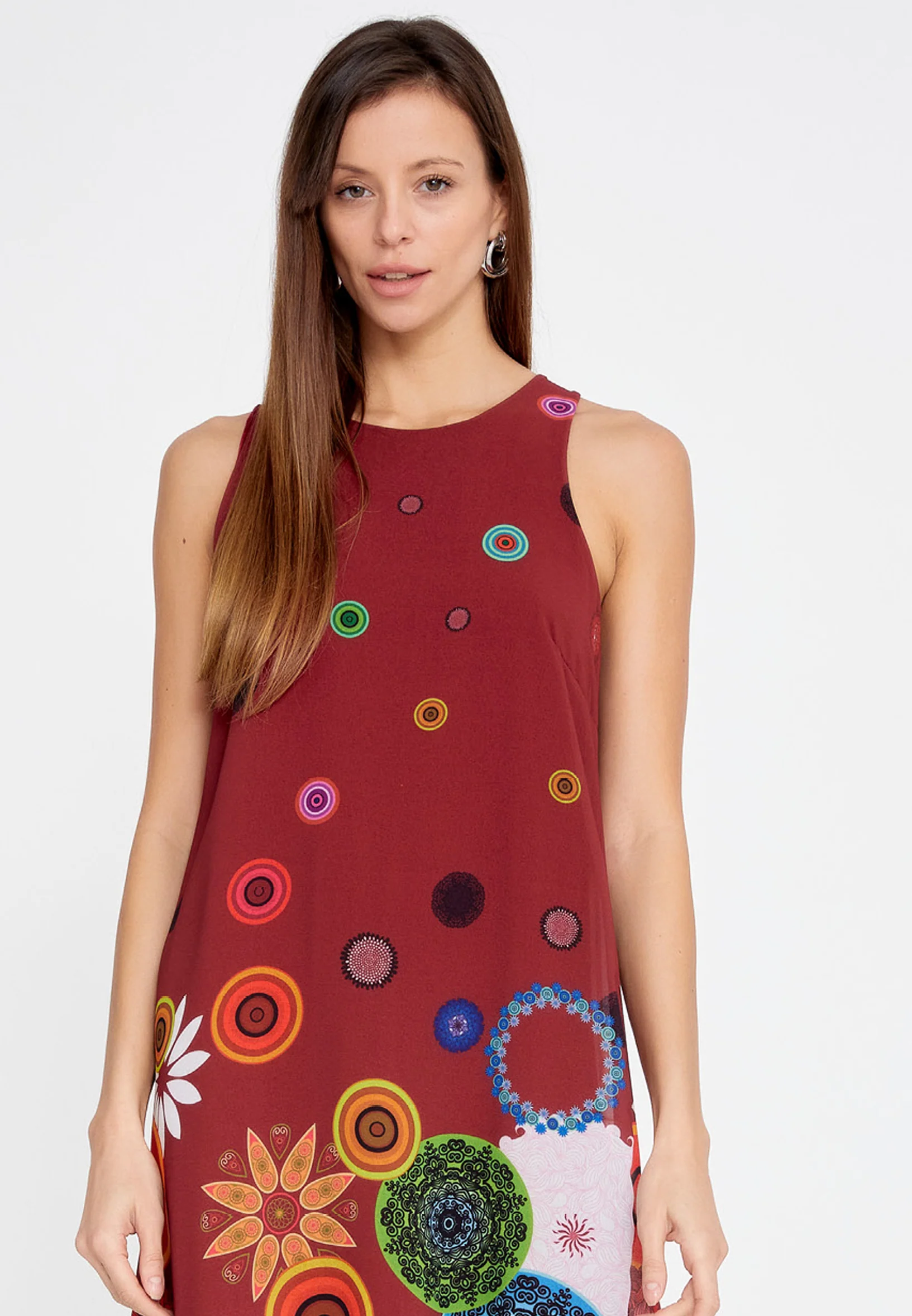 Sleeveless Mini Chiffon Column Regular Casual Dress esl5682 - Image 12