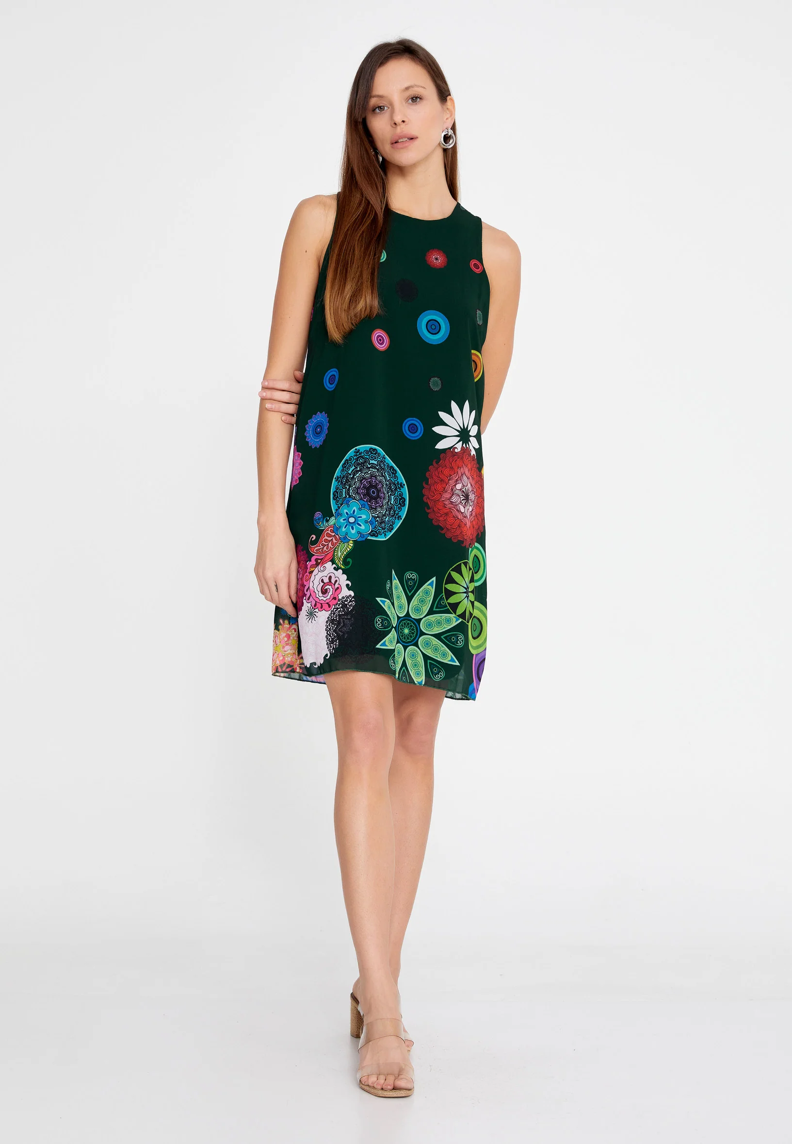 Sleeveless Mini Chiffon Column Regular Casual Dress esl5682 - Image 13