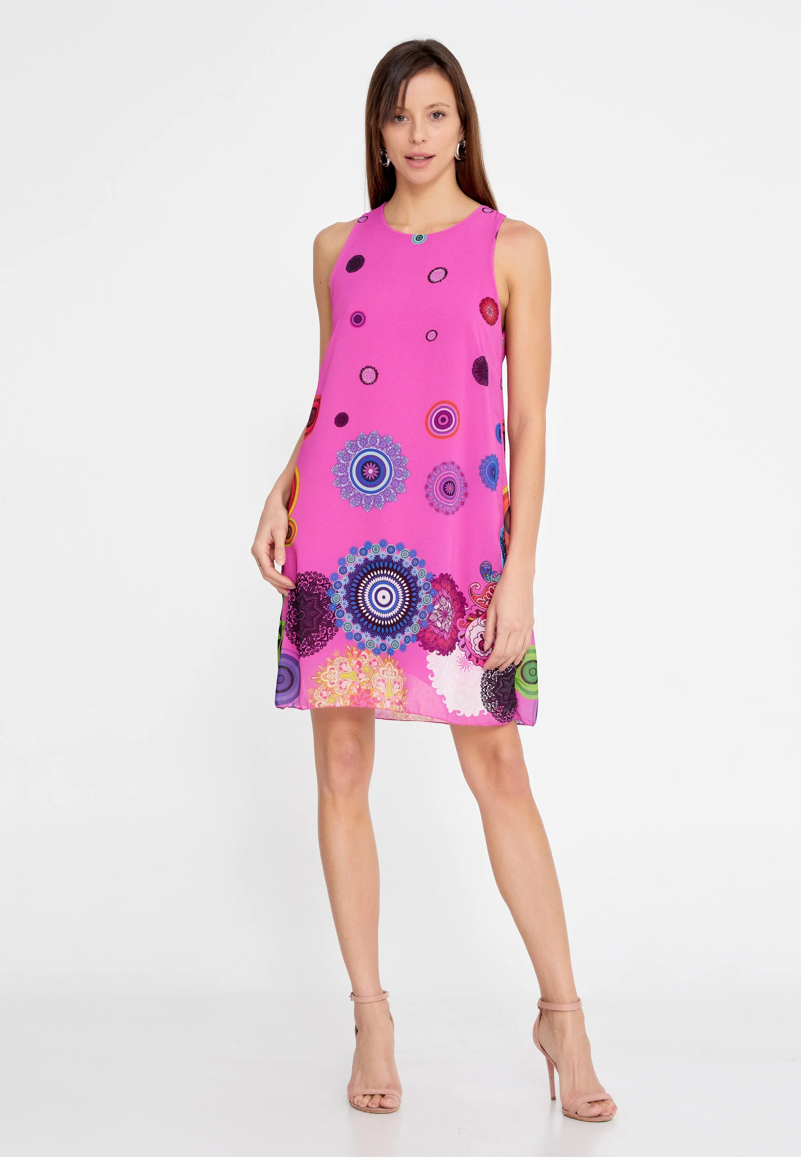 Sleeveless Mini Chiffon Column Regular Casual Dress esl5682 - Image 17