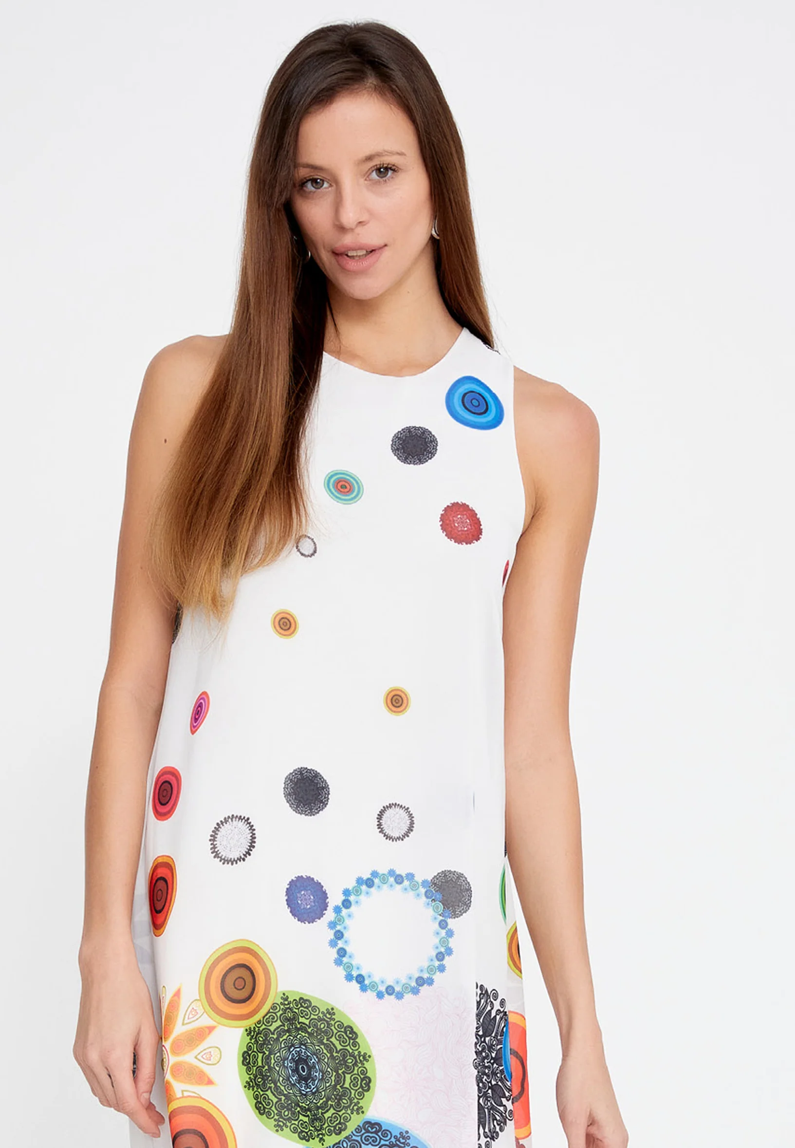 Sleeveless Mini Chiffon Column Regular Casual Dress esl5682 - Image 40