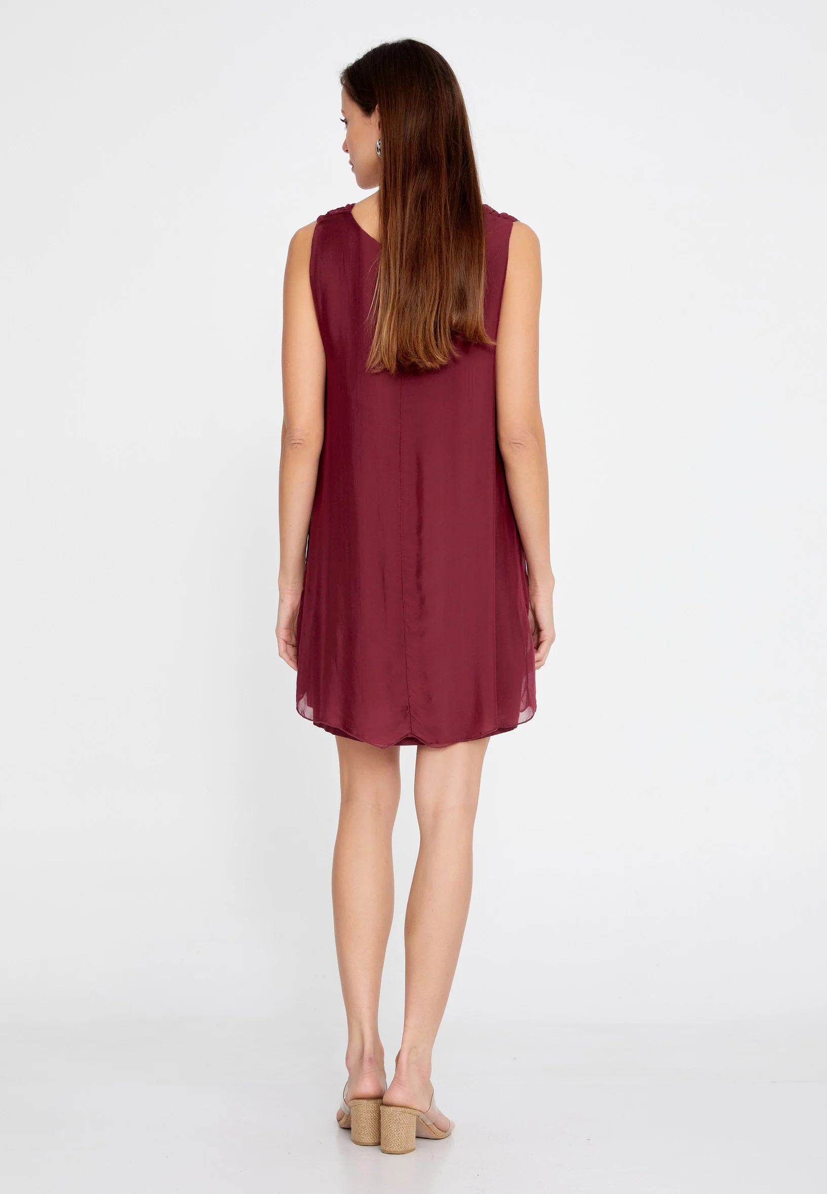 Sleeveless Mini Chiffon Column Regular Casual Dress esl973 - Image 10